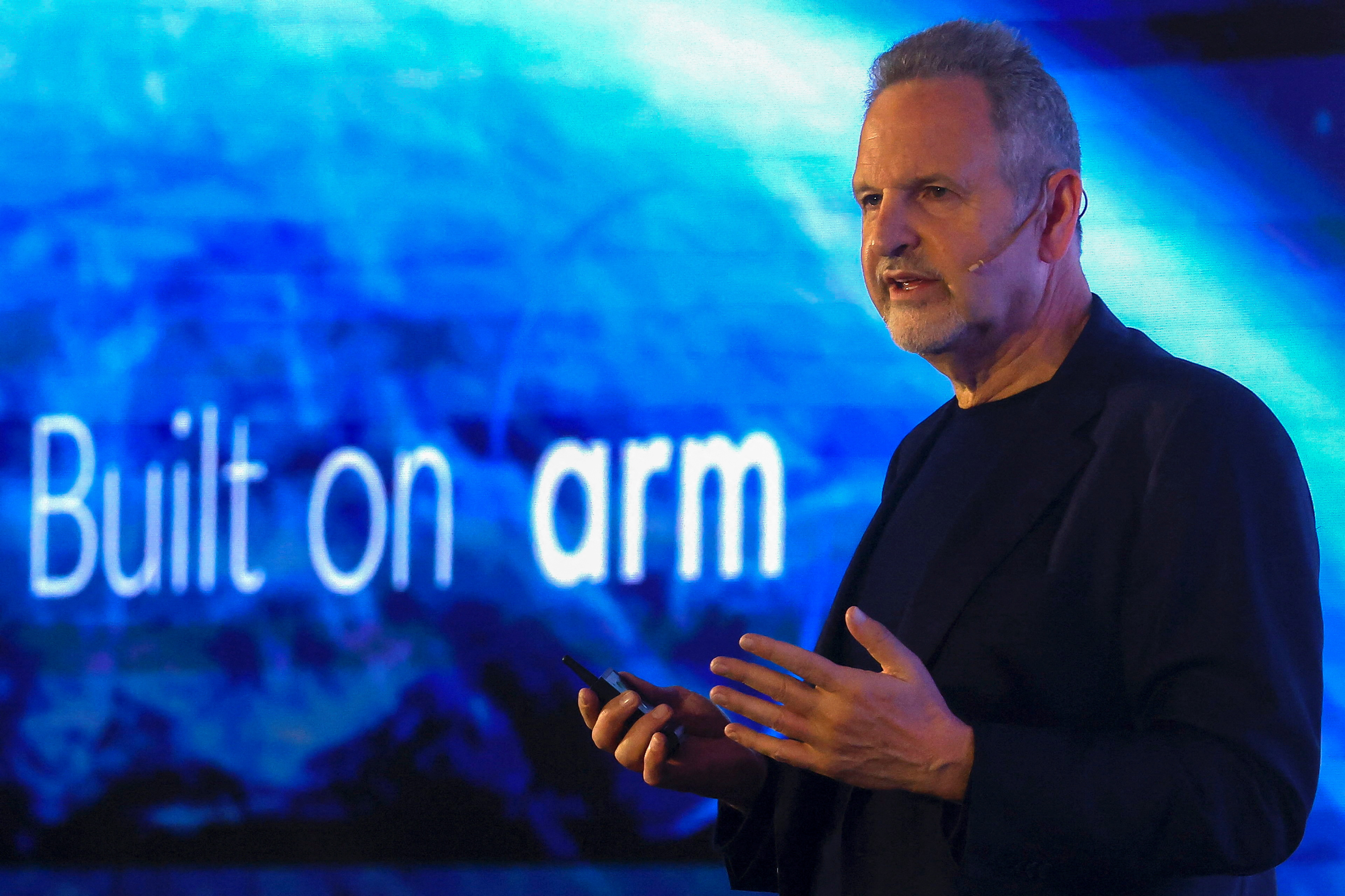 Rene Haas, CEO of Arm, speaks at the COMPUTEX forum in Taipei