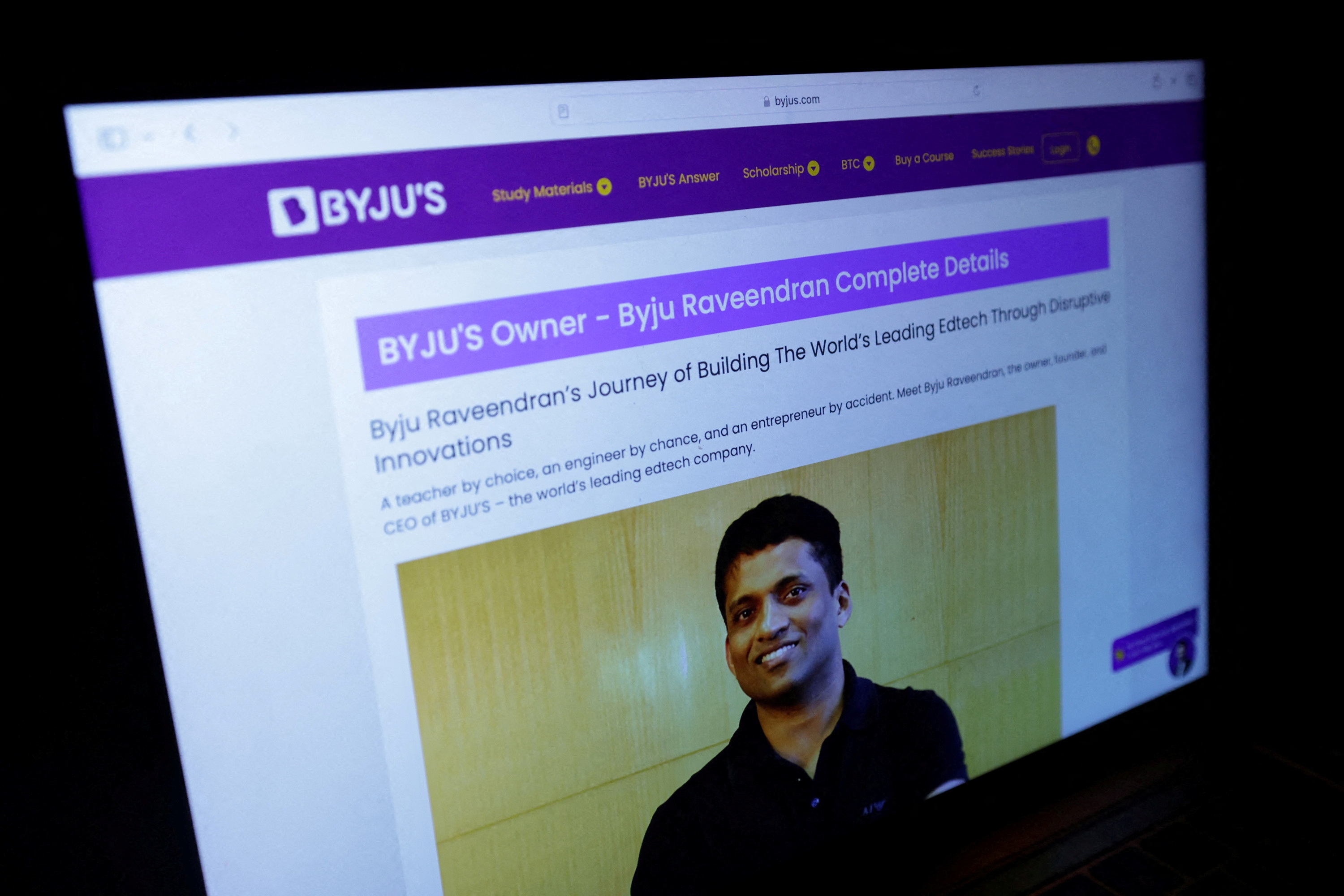 India ed-tech firm Byju's founder faces reckoning as startup implodes ...