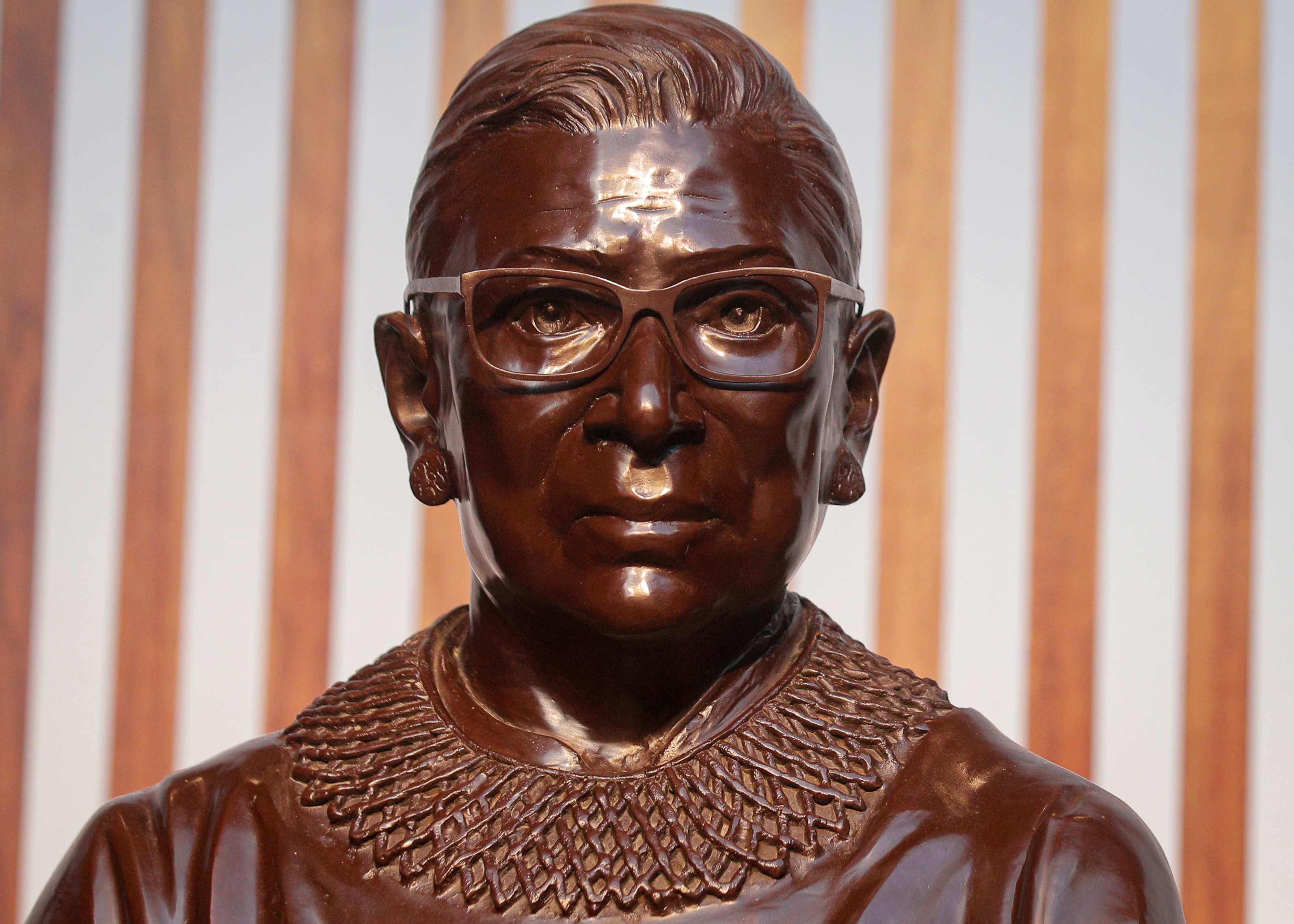 Largerthanlife statue of Ruth Bader Ginsburg erected in her native
