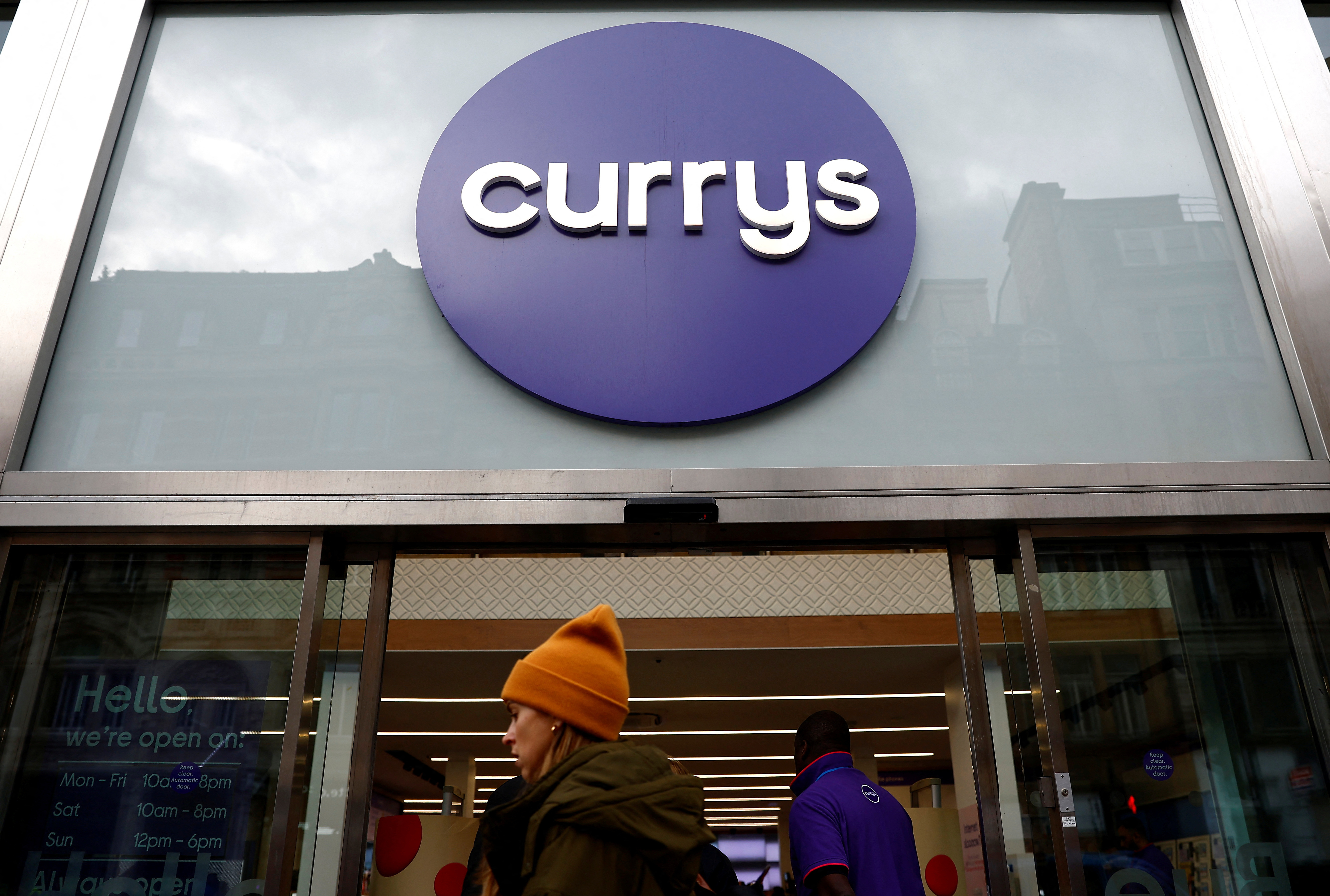 A Currys store is seen in London