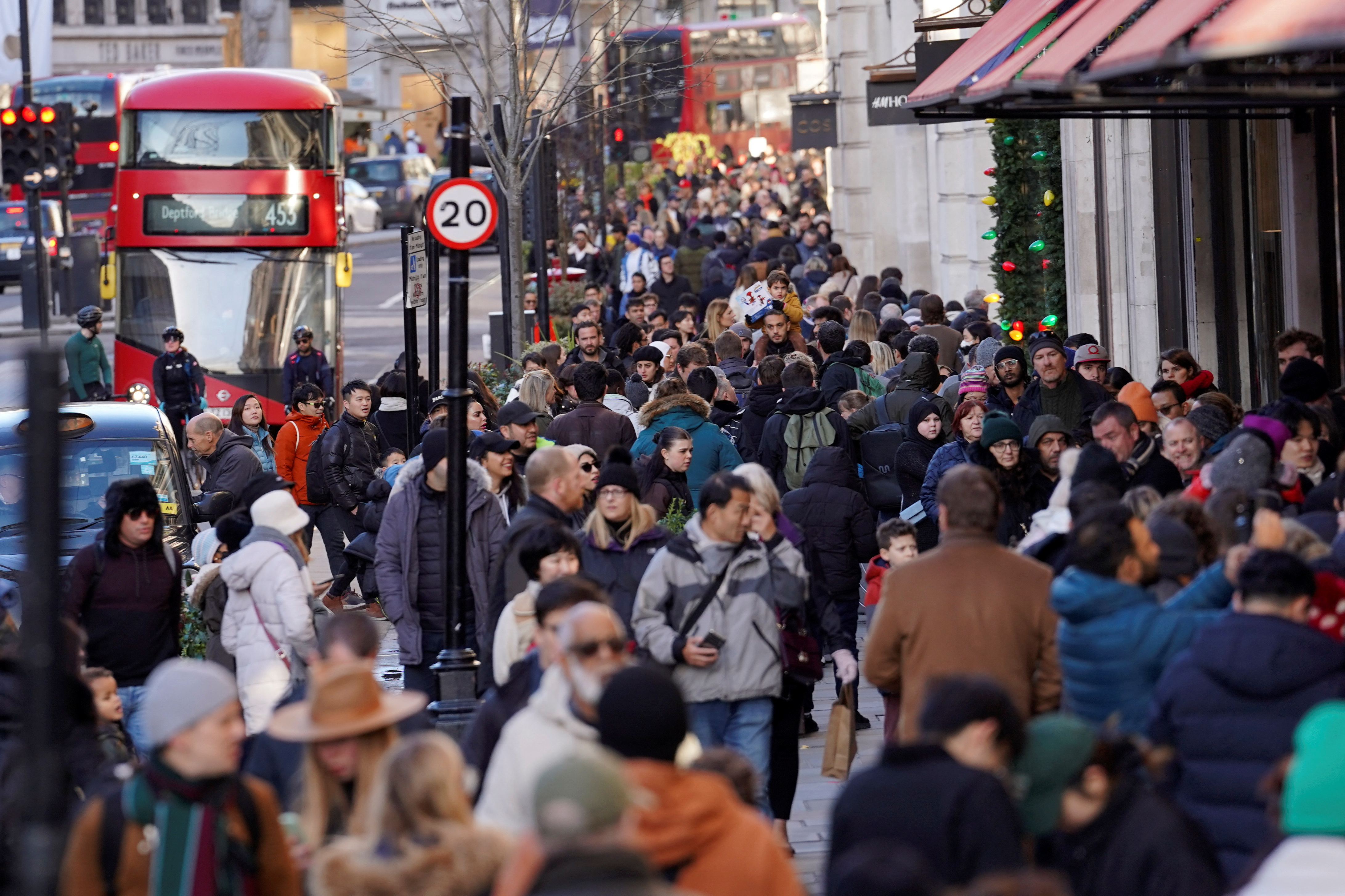 Shoppers hit the Boxing Day sales in London