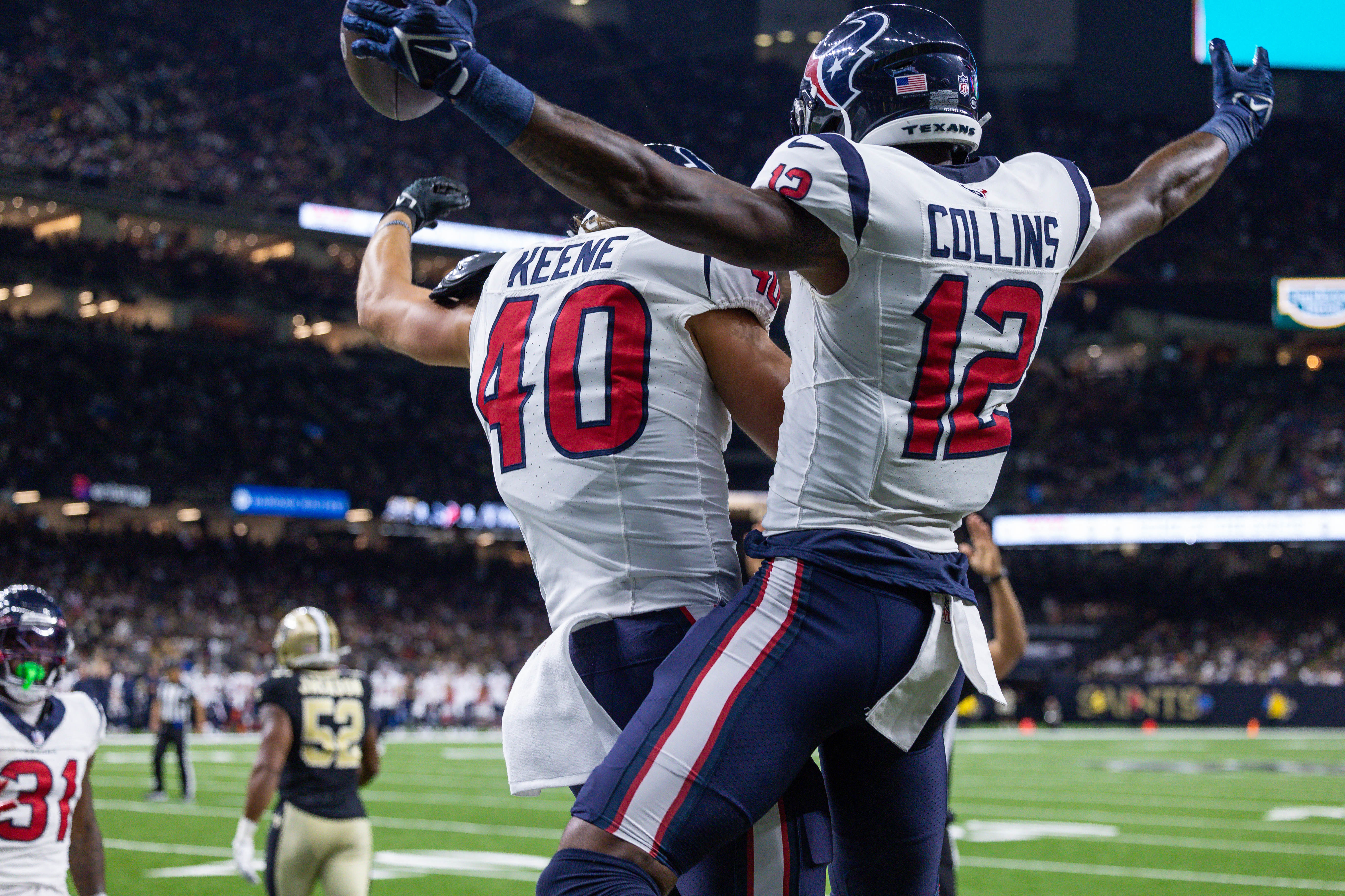 Houston Texans safety Torri Williams (42) is pictured prior to their preseason  NFL football game against the New Orleans Saints at the Louisiana Superdome  in New Orleans, La., Saturday, Aug. 21, 2010. (