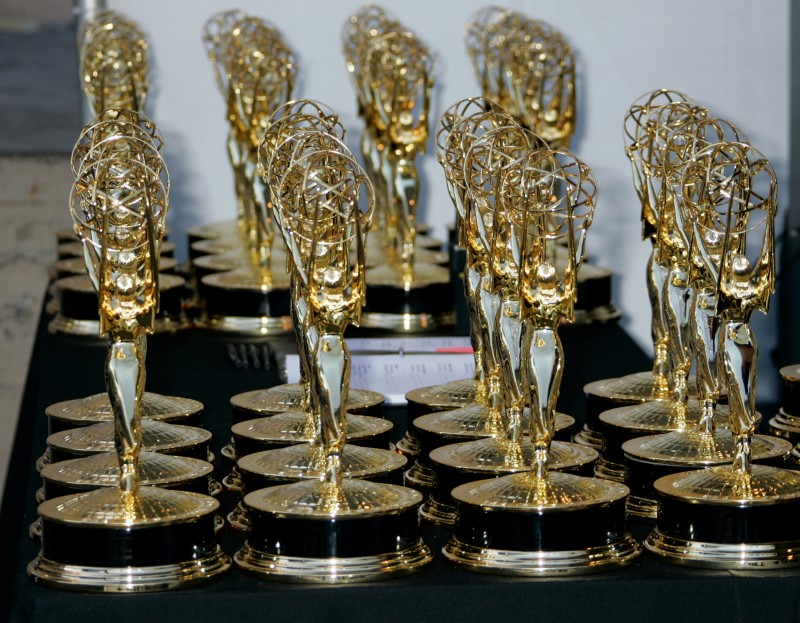 Emmy Award statuettes are seen at the 2006 Creative Arts Emmy Awards in Los Angeles