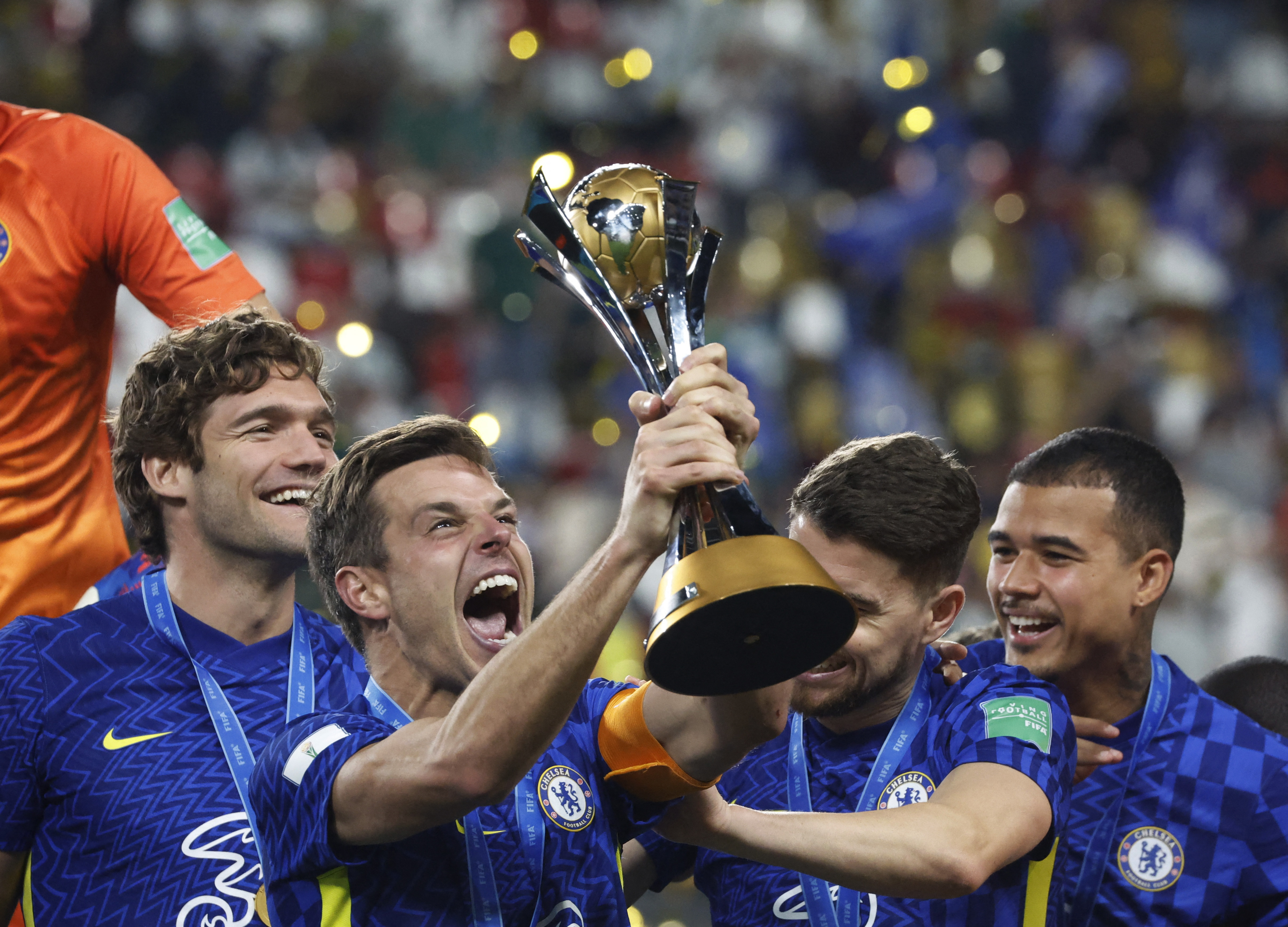 Chelsea lifted the Club World Cup for the first time after an extra-time  win against Brazilian side Palmeiras