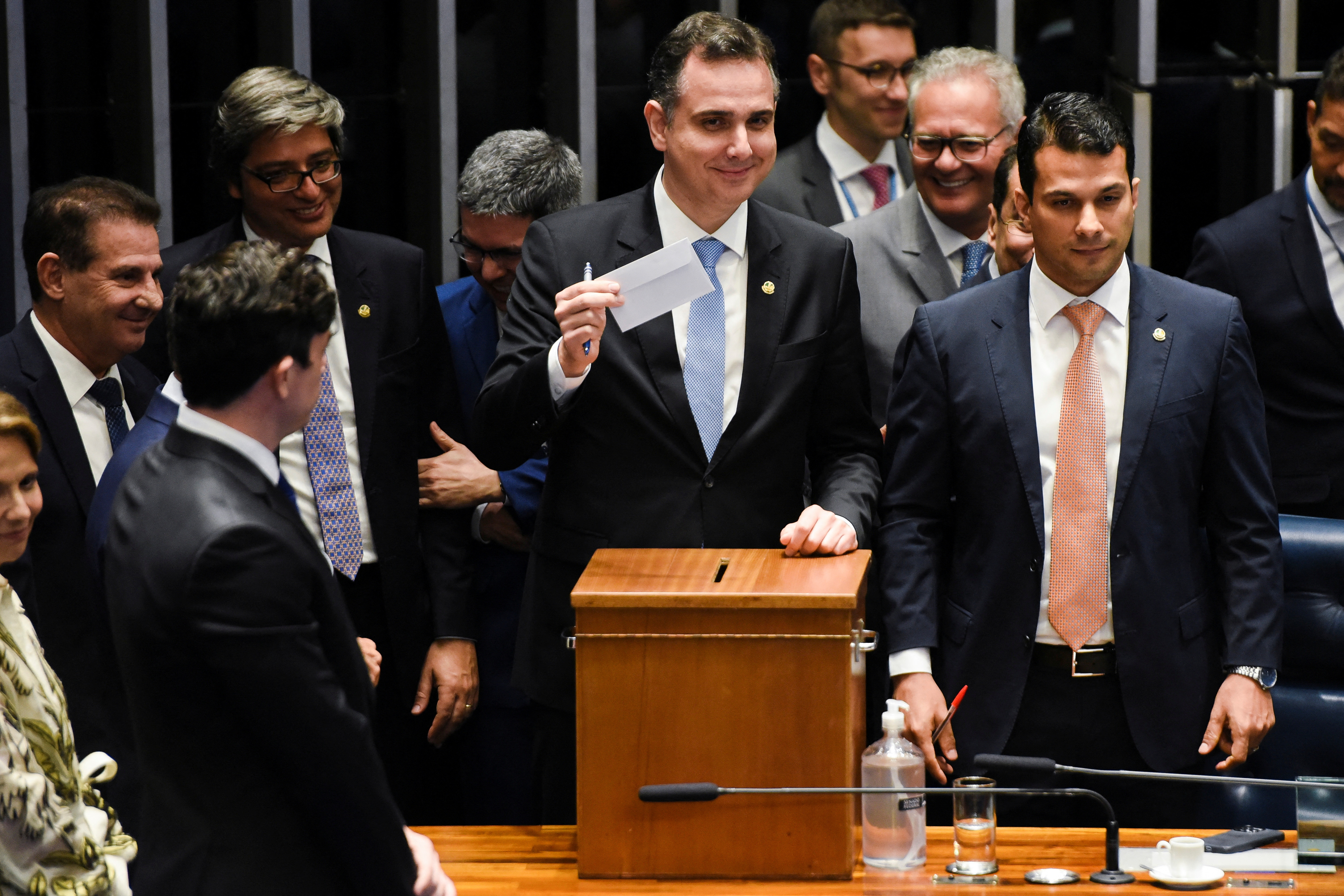 Session to elect the new Brazilian senate president in Brasilia