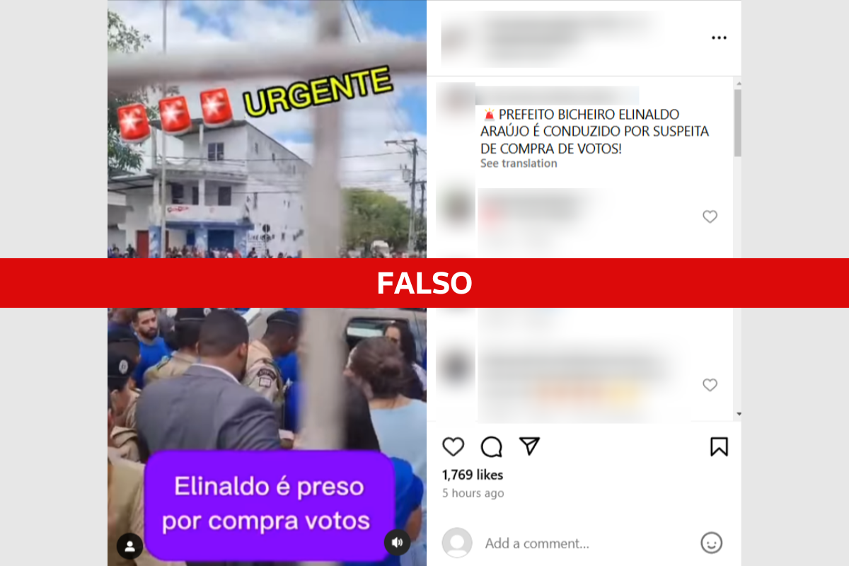 Checagem de fatos É falso que prefeito de Camaçari tenha sido preso