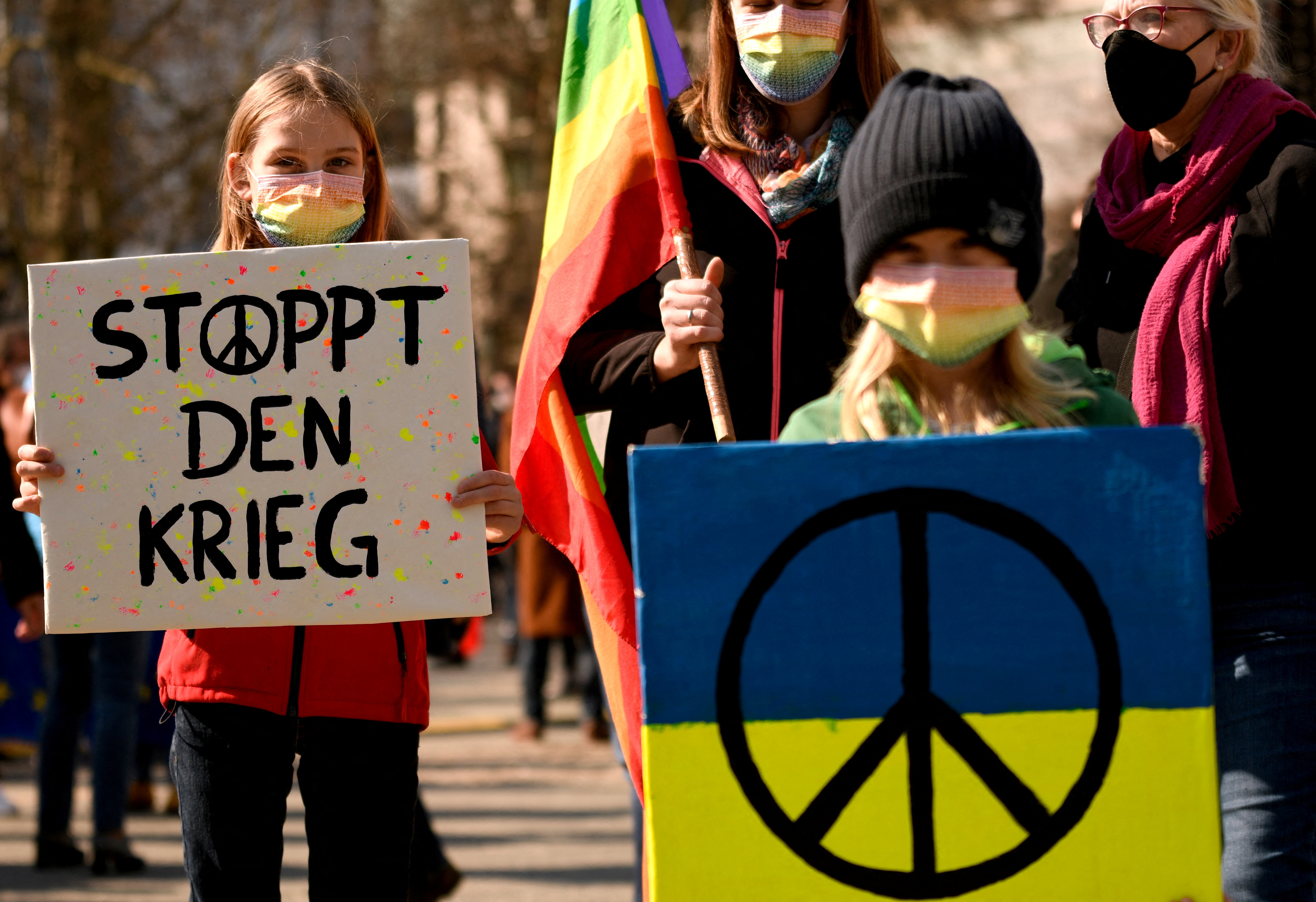 Anti-war demonstration in Frankfurt