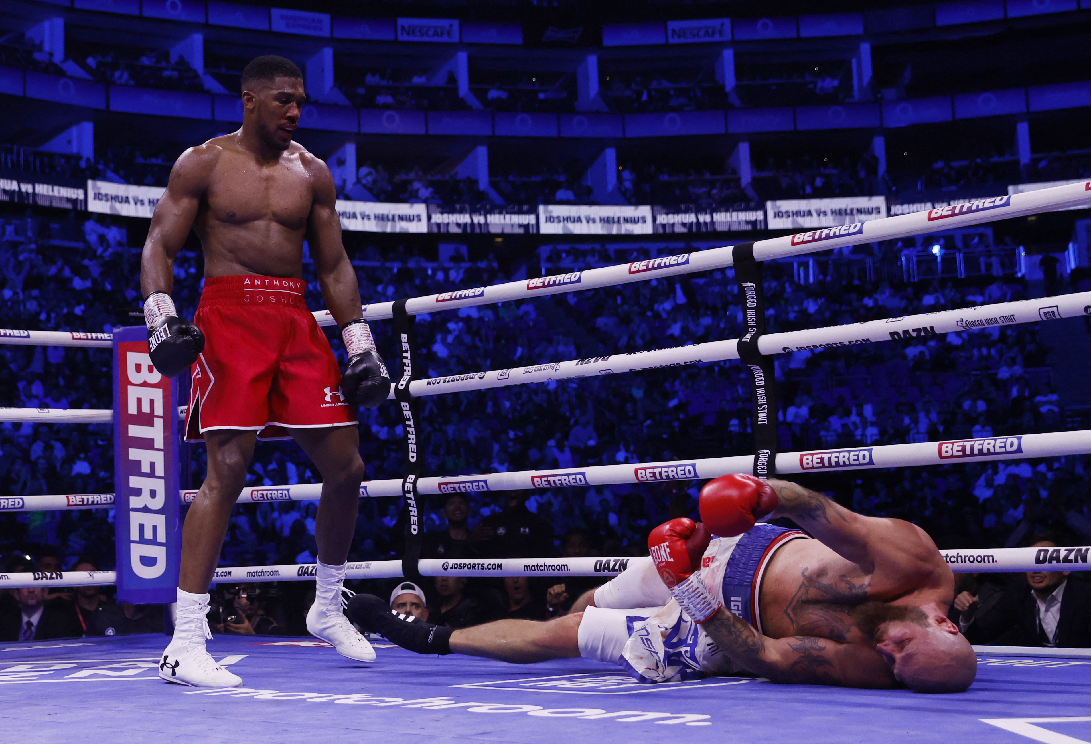 Joshua beats Helenius with seventh round knockout Reuters