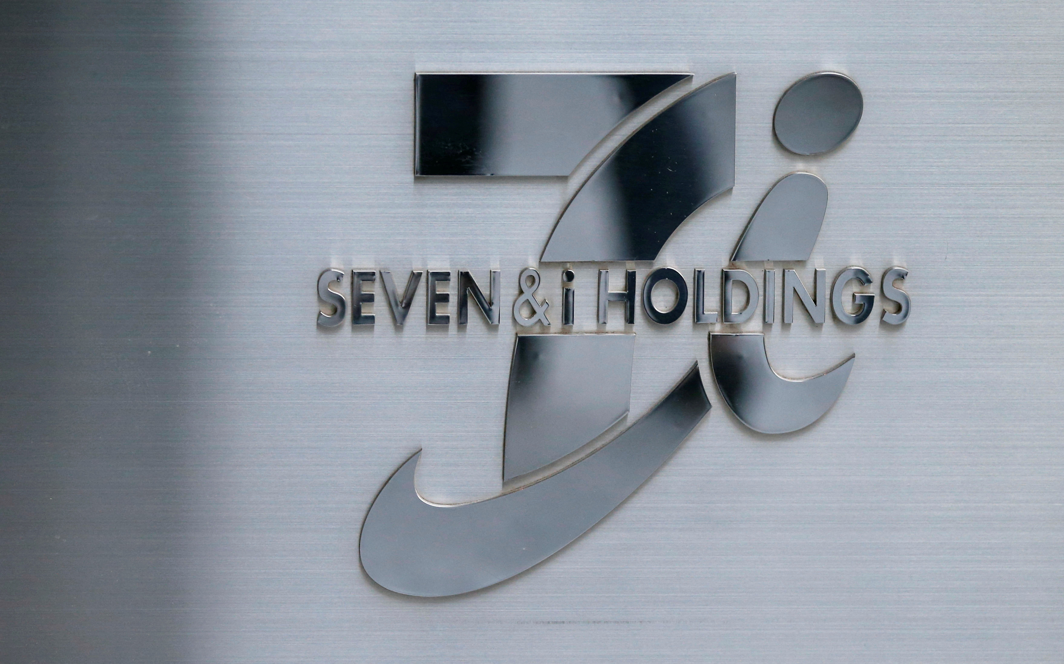 Logo of Seven & I Holdings is seen at its headquarters in Tokyo