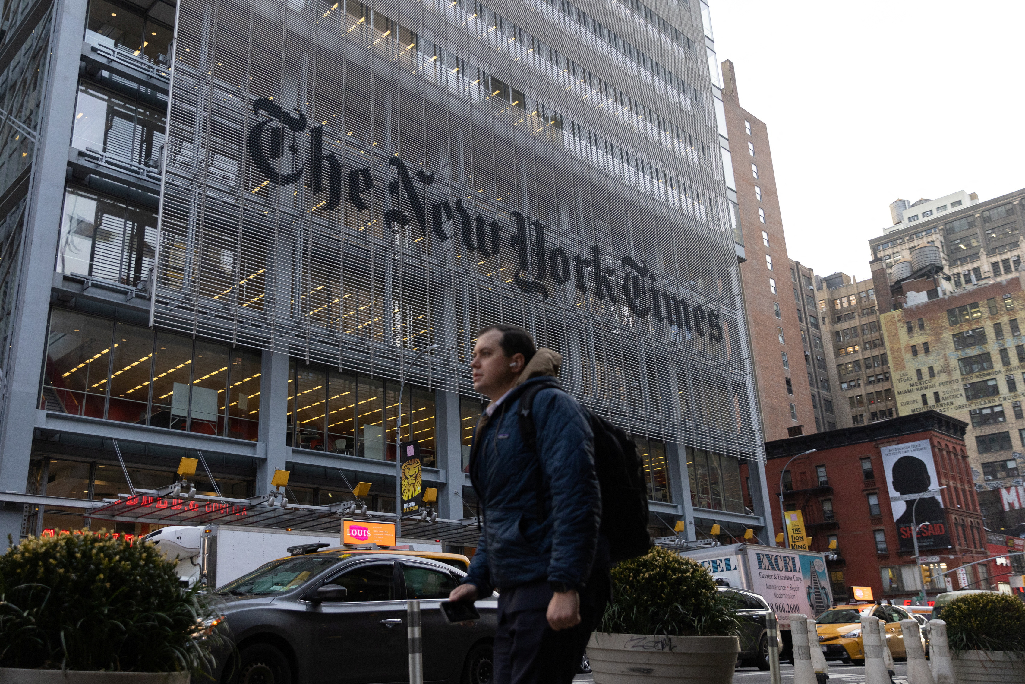 New York Times employees protest over union fights in New York City