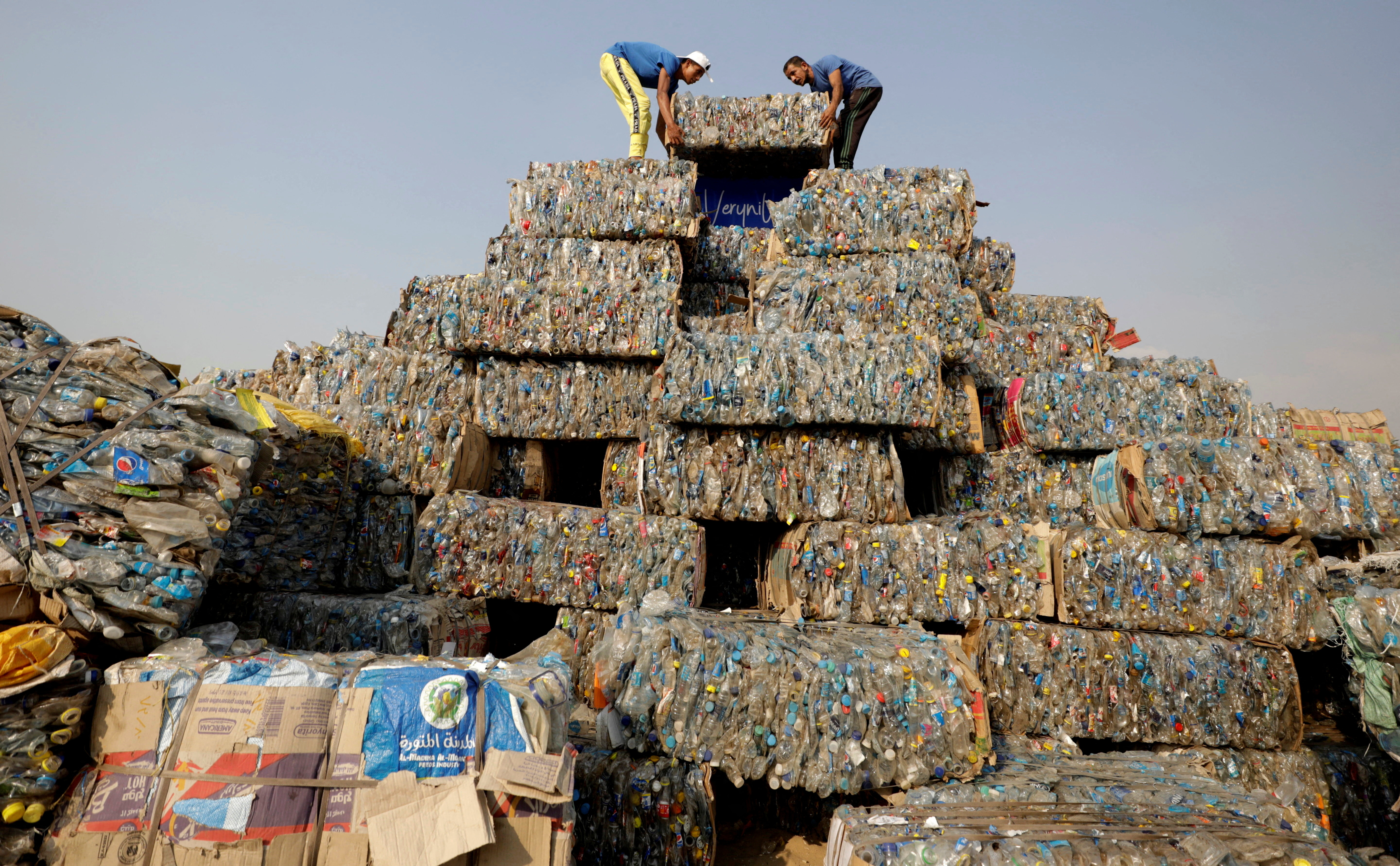 The largest plastic pyramid in the world, Plastic Pyramid for The VeryNile NGO, in Giza