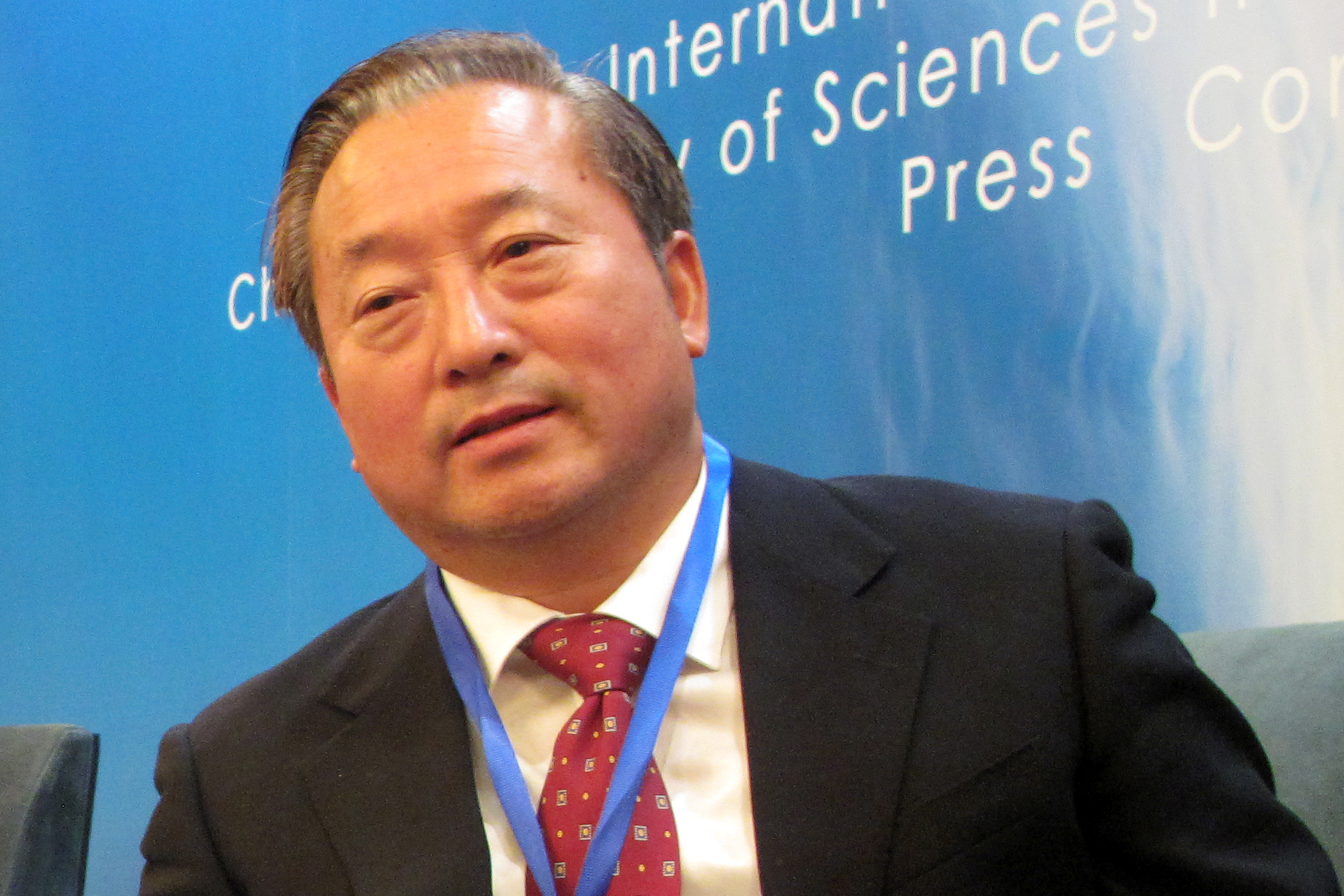Wu Lebin, chairman of CAS Holdings, is pictured during an interview in Beijing