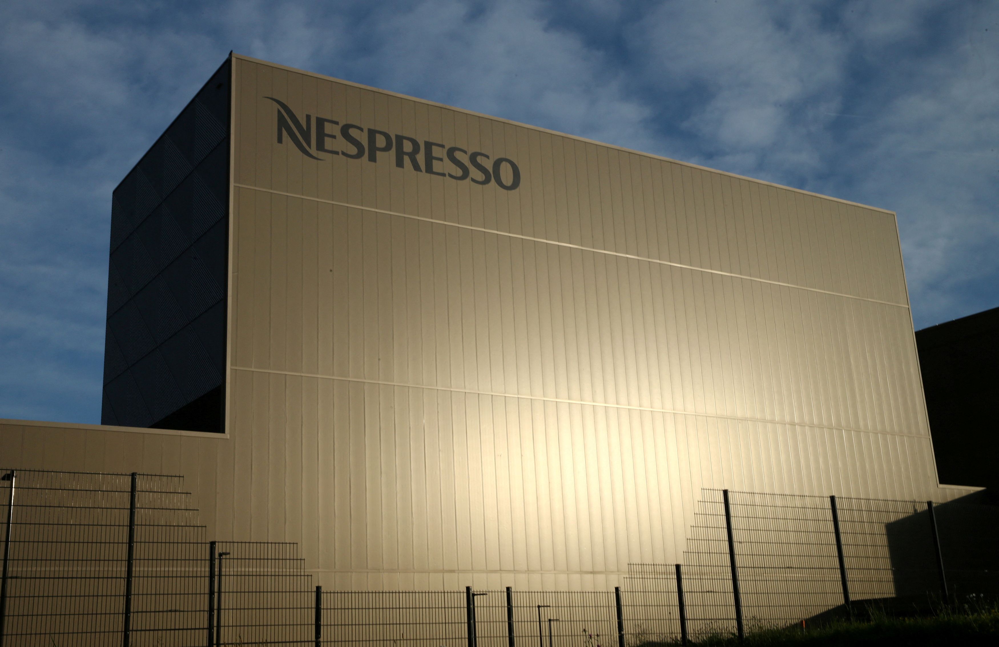The production plant of coffee pod maker Nespresso is pictured in Romont