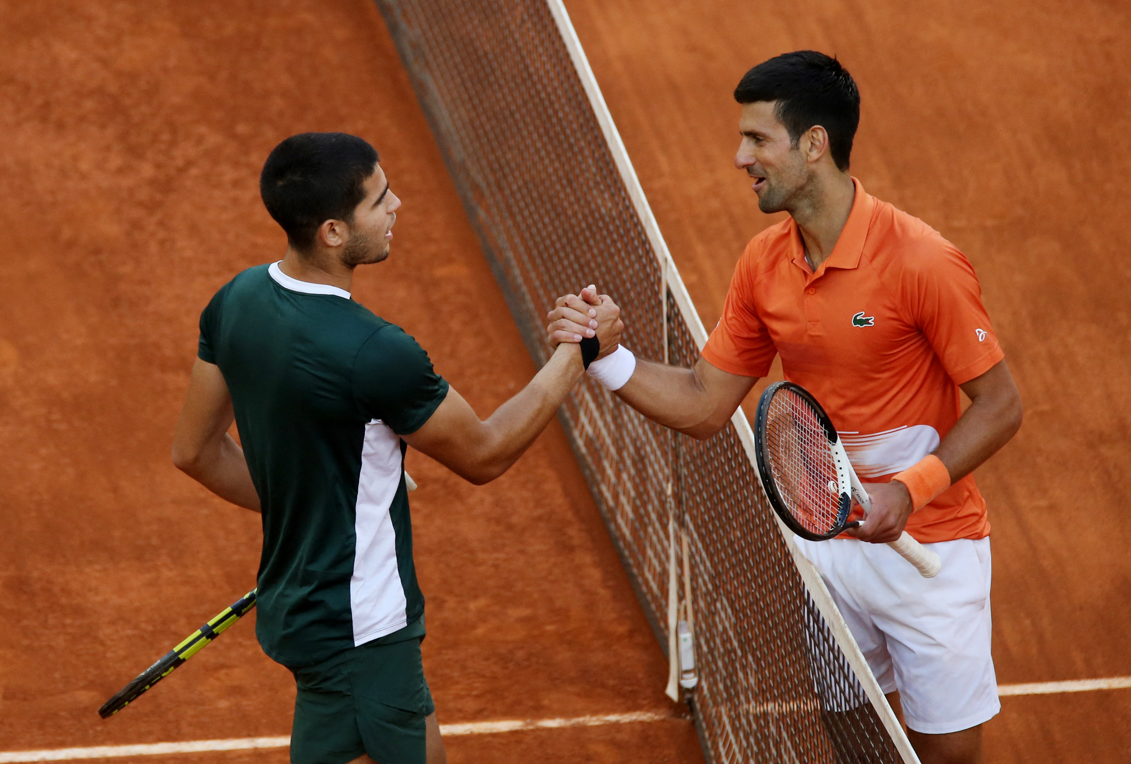 Alcaraz the man to beat on clay, says Djokovic Reuters