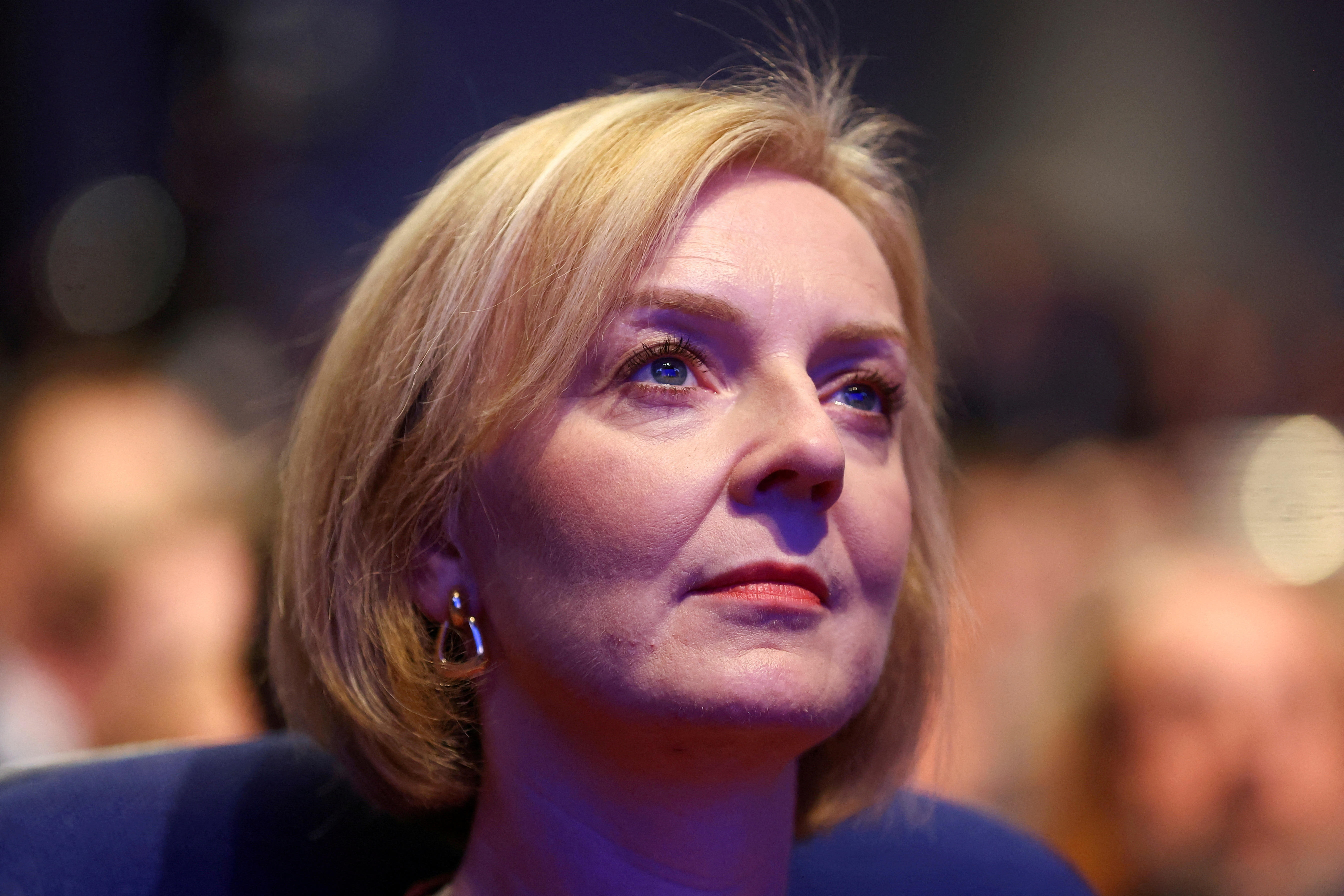 British Prime Minister Liz Truss attends the annual Conservative Party conference, in Birmingham,