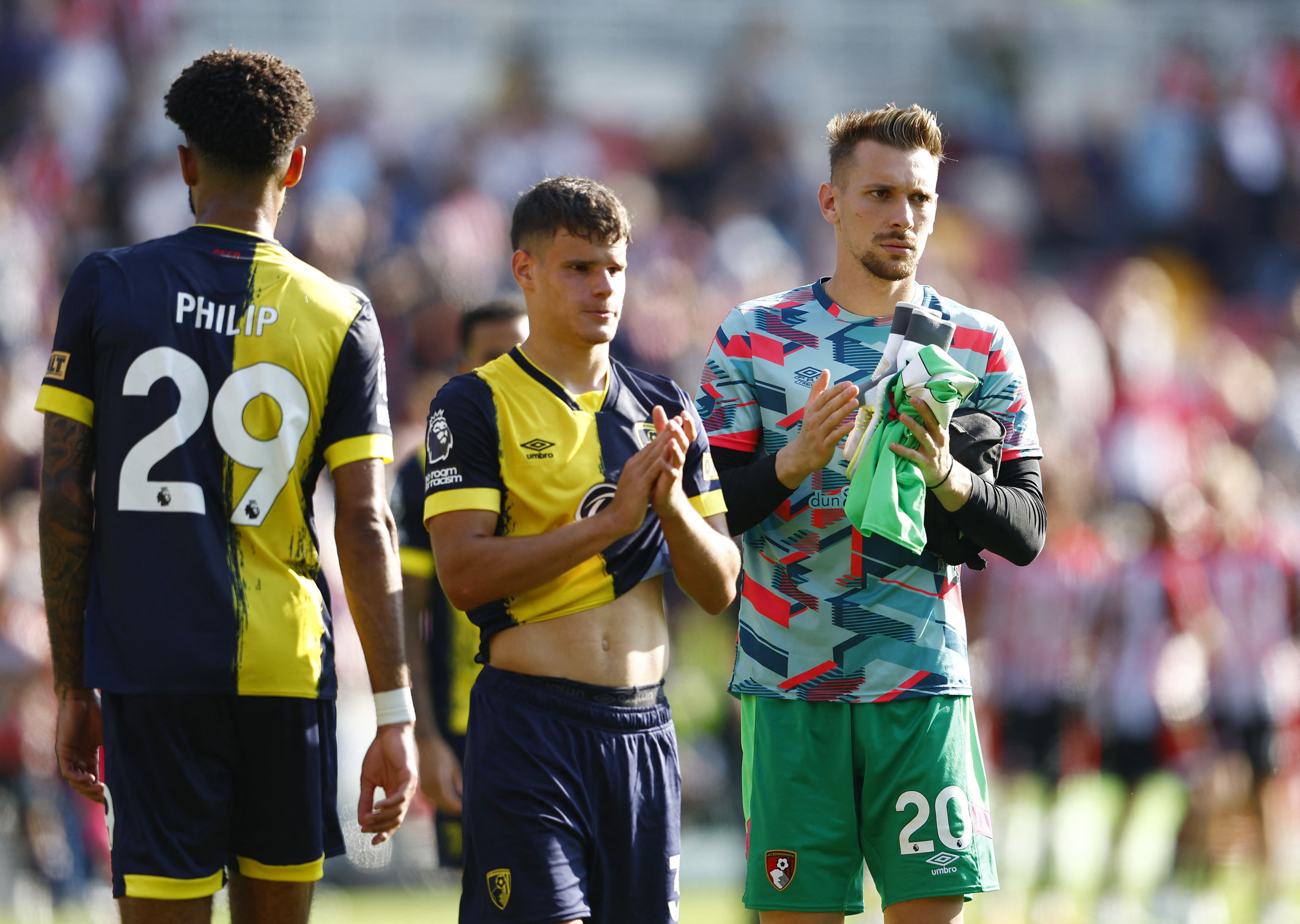 Late Mbeumo goal earns Brentford 2-2 home draw with Bournemouth