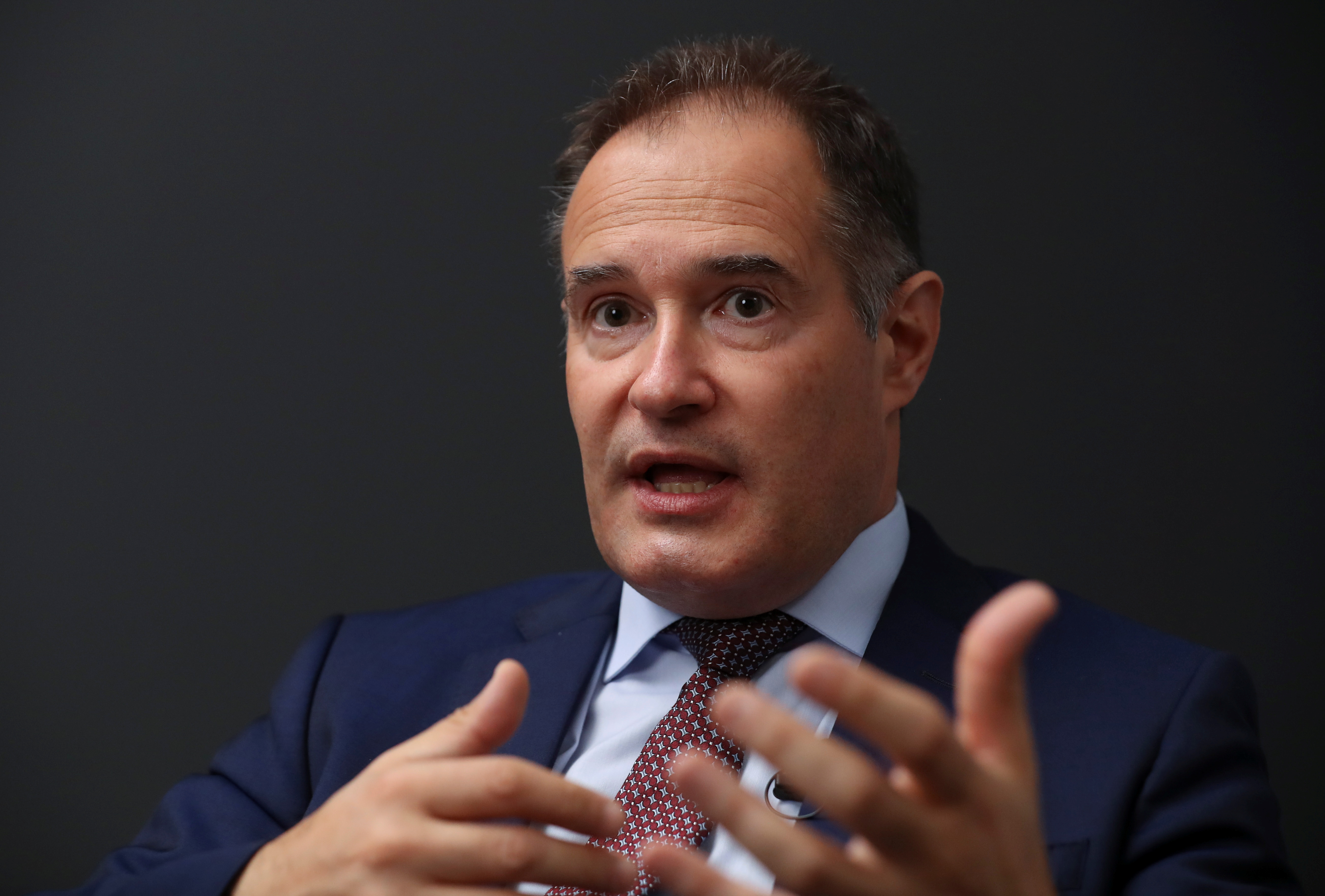 EU's Frontex Executive Director Leggeri speaks during an interview with Reuters in Warsaw