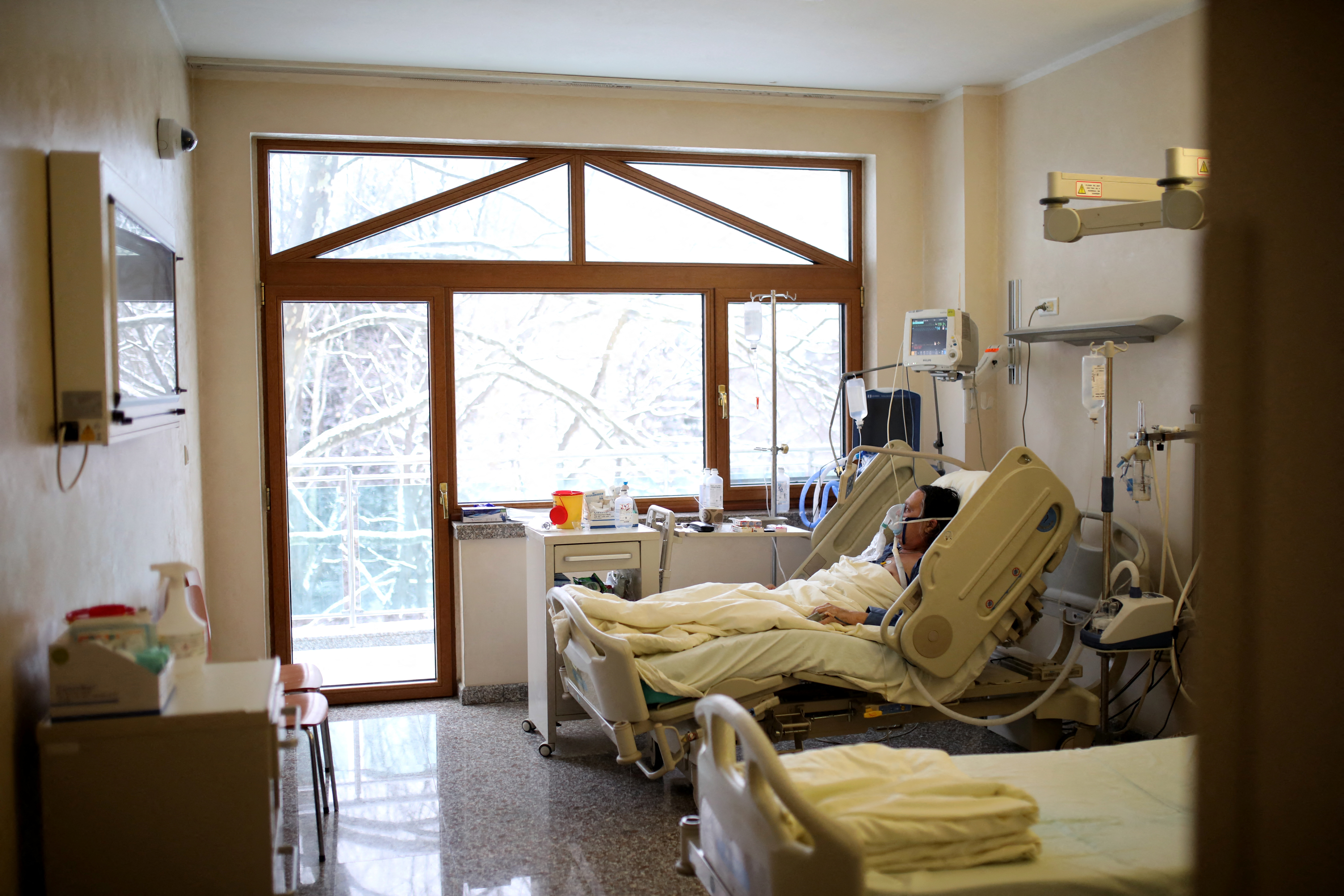 Intensive Care Unit (ICU) for COVID-19 patients at Lozenetz hospital