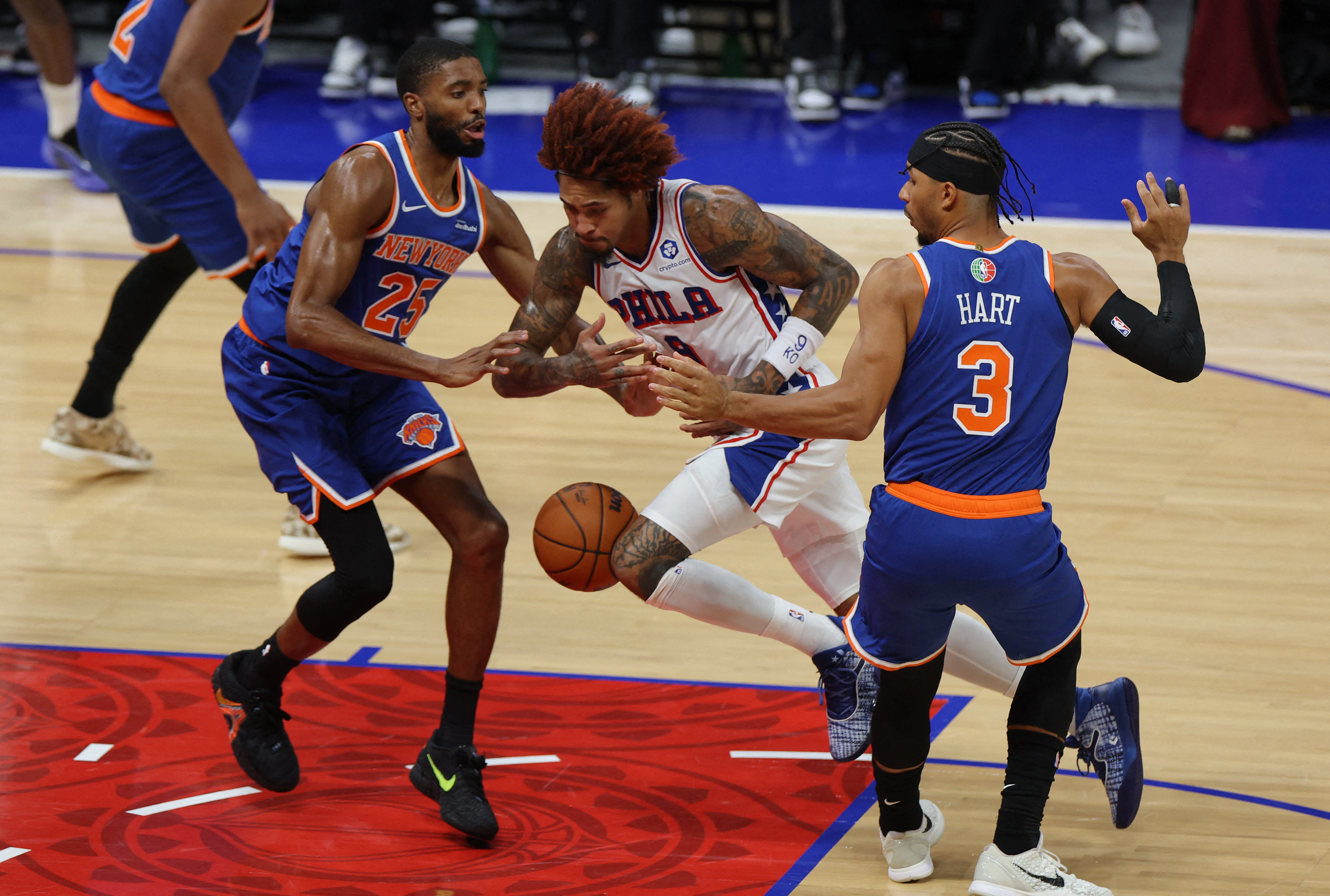 Knicks' Josh Hart ejected, injured in Abu Dhabi opener | Reuters
