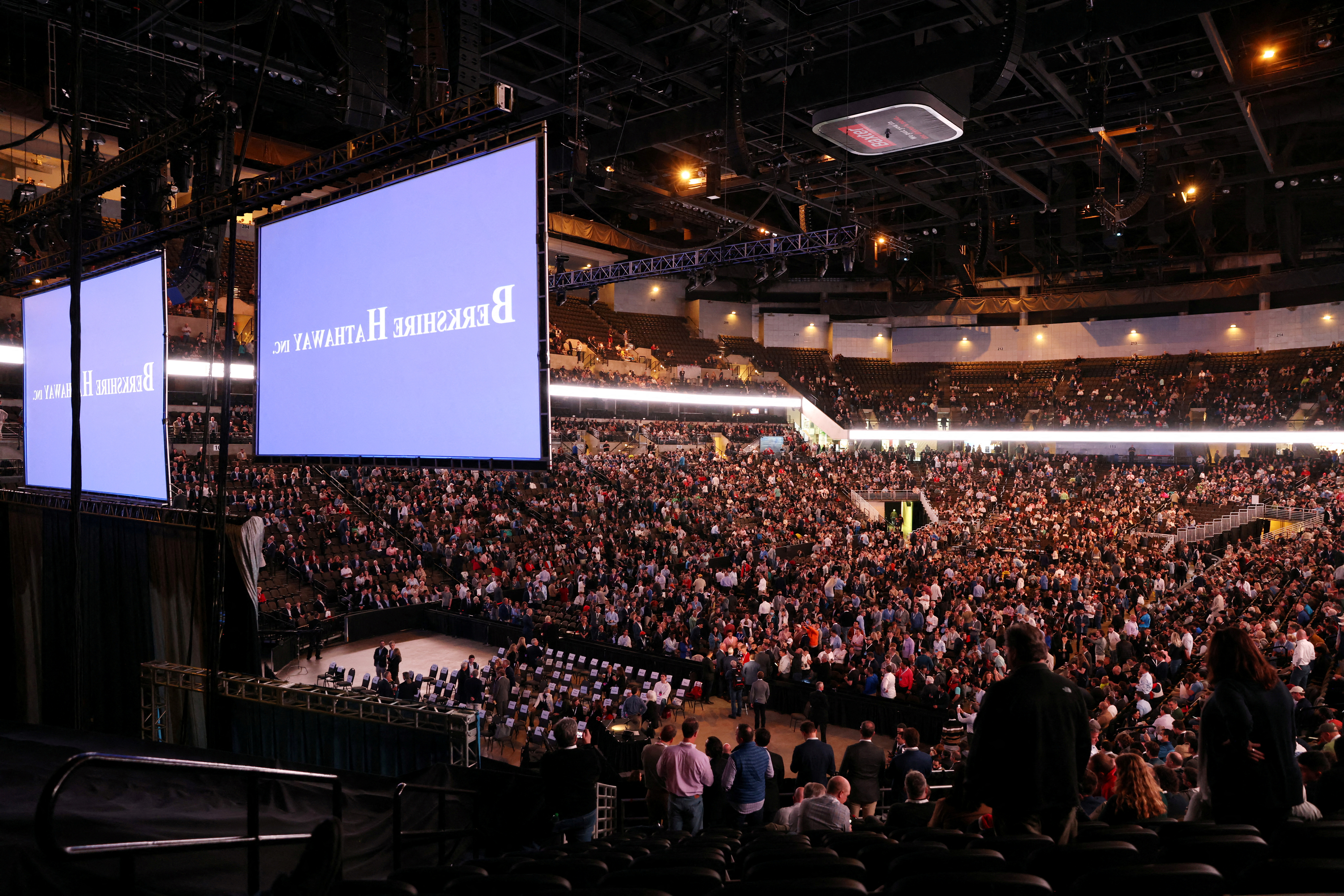 First in-person annual meeting since 2019 of Berkshire Hathaway Inc, in Omaha, Nebraska
