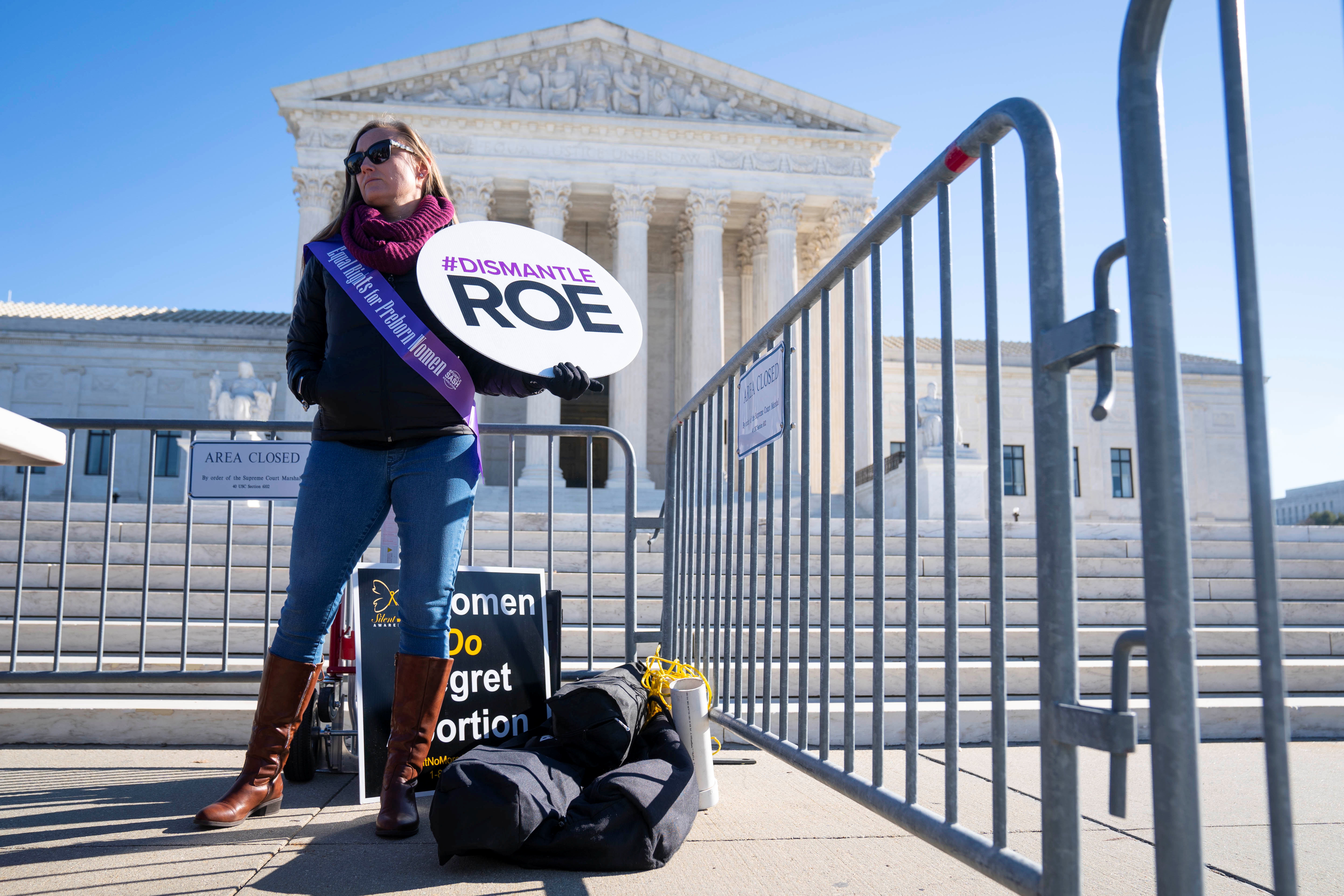 Activists hold anti-choice demonstration on anniversary of Roe v. Wade at U.S. Supreme Court in Washington