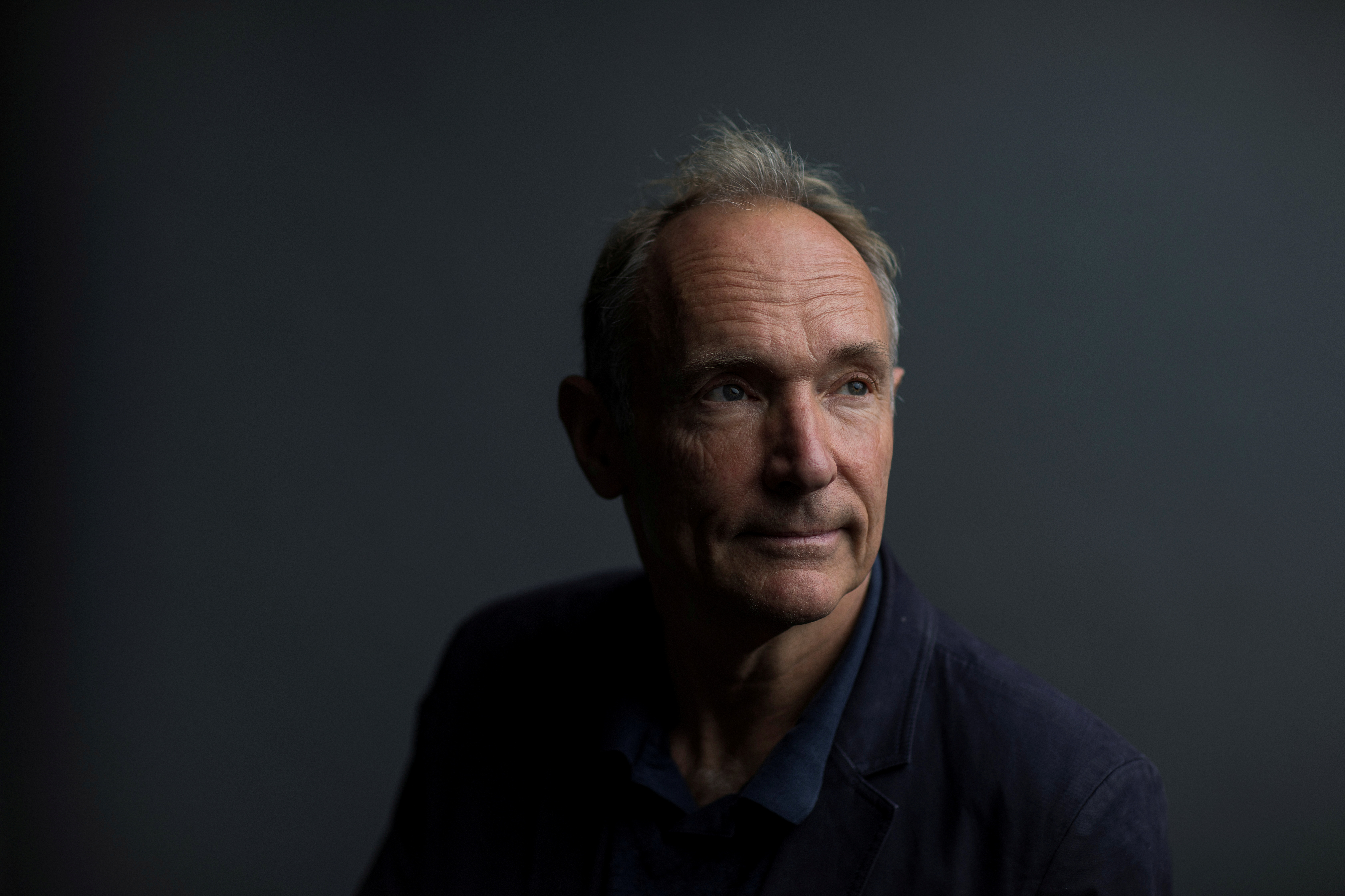 World Wide Web founder Tim Berners-Lee poses for a photograph following a speech at the Mozilla Festival 2018 in London