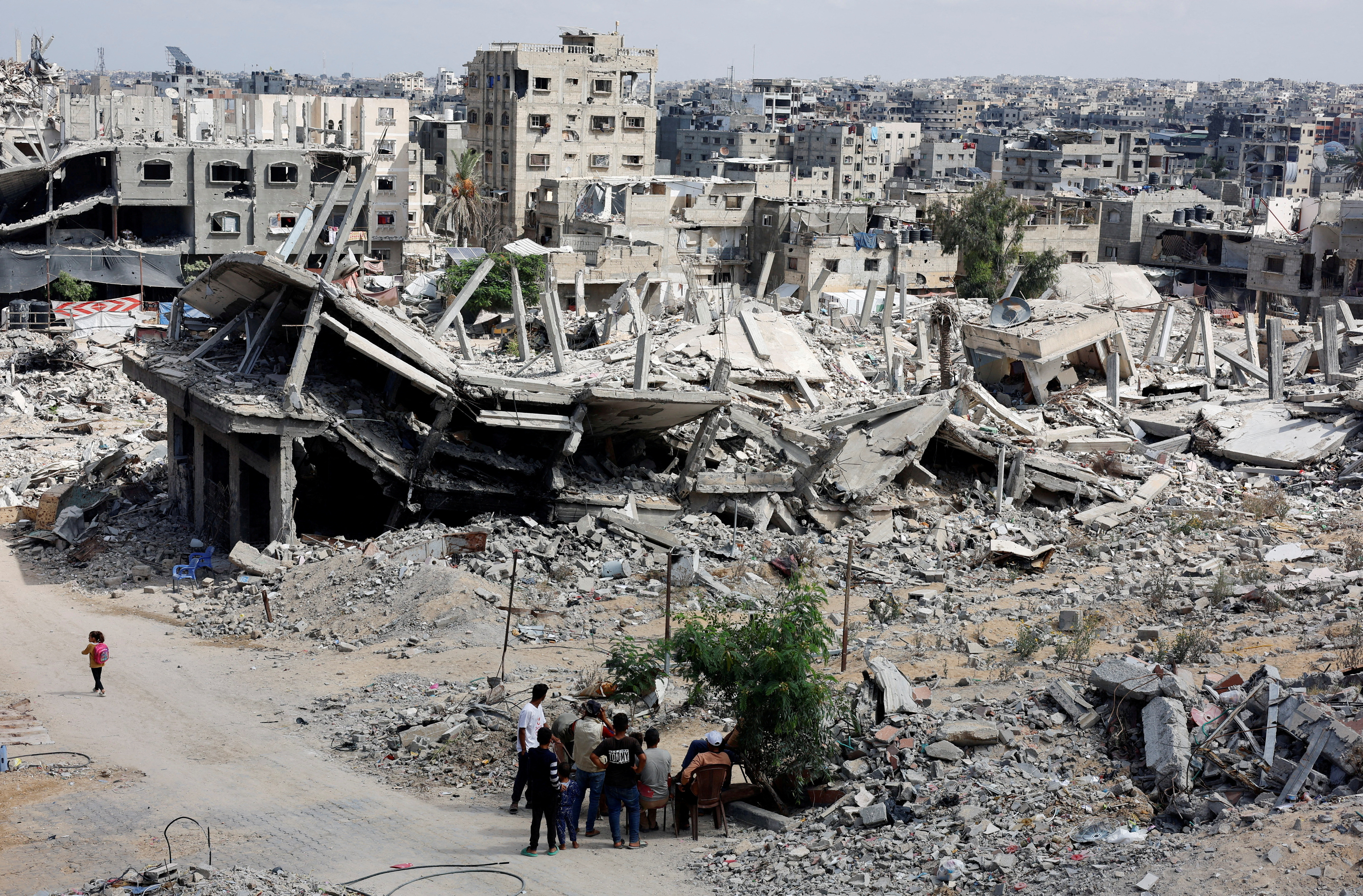 Scenes of destruction in Khan Younis in the southern Gaza Strip