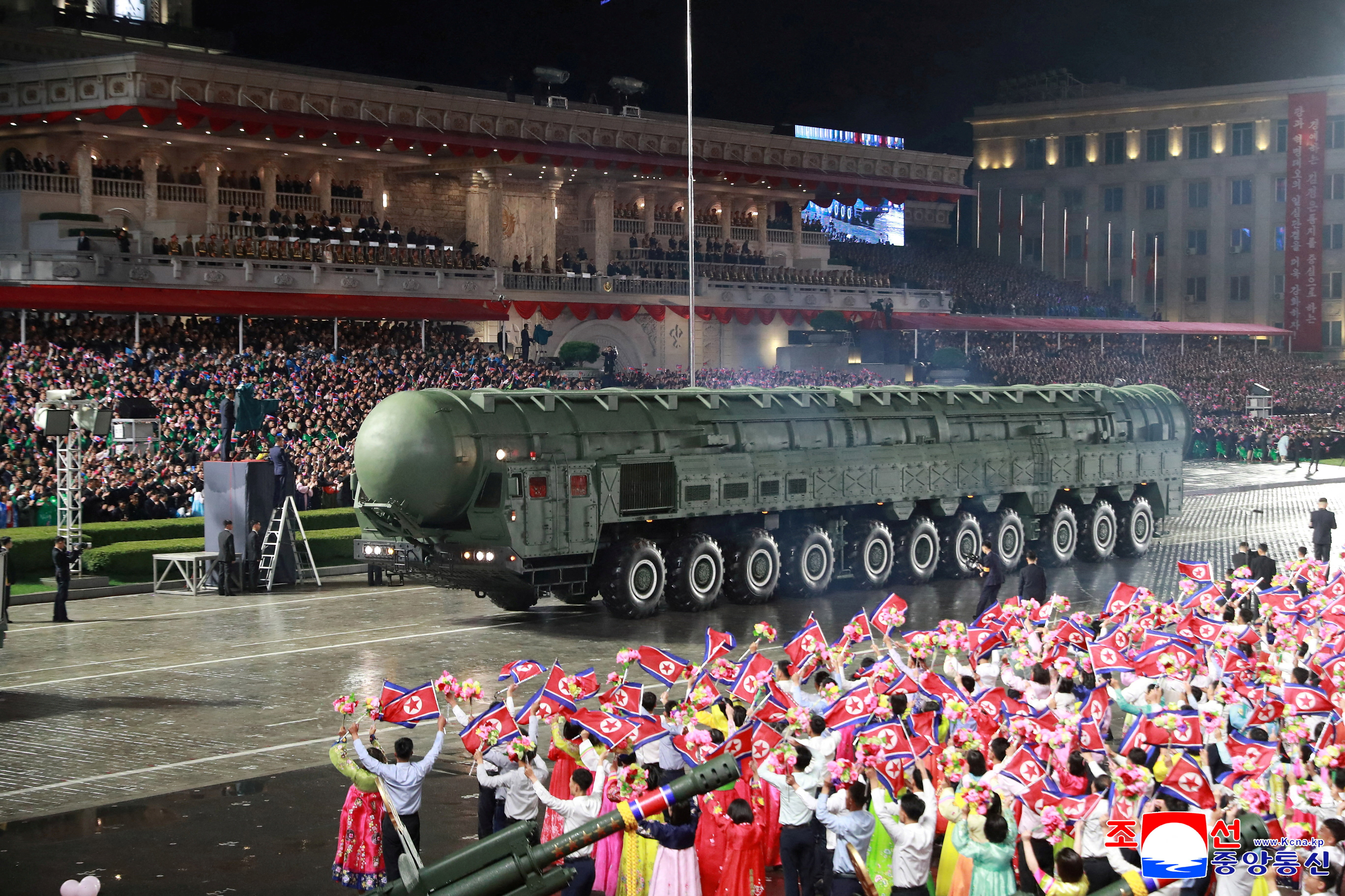 North Korea holds military parade, shows off new intercontinental missile |  Reuters