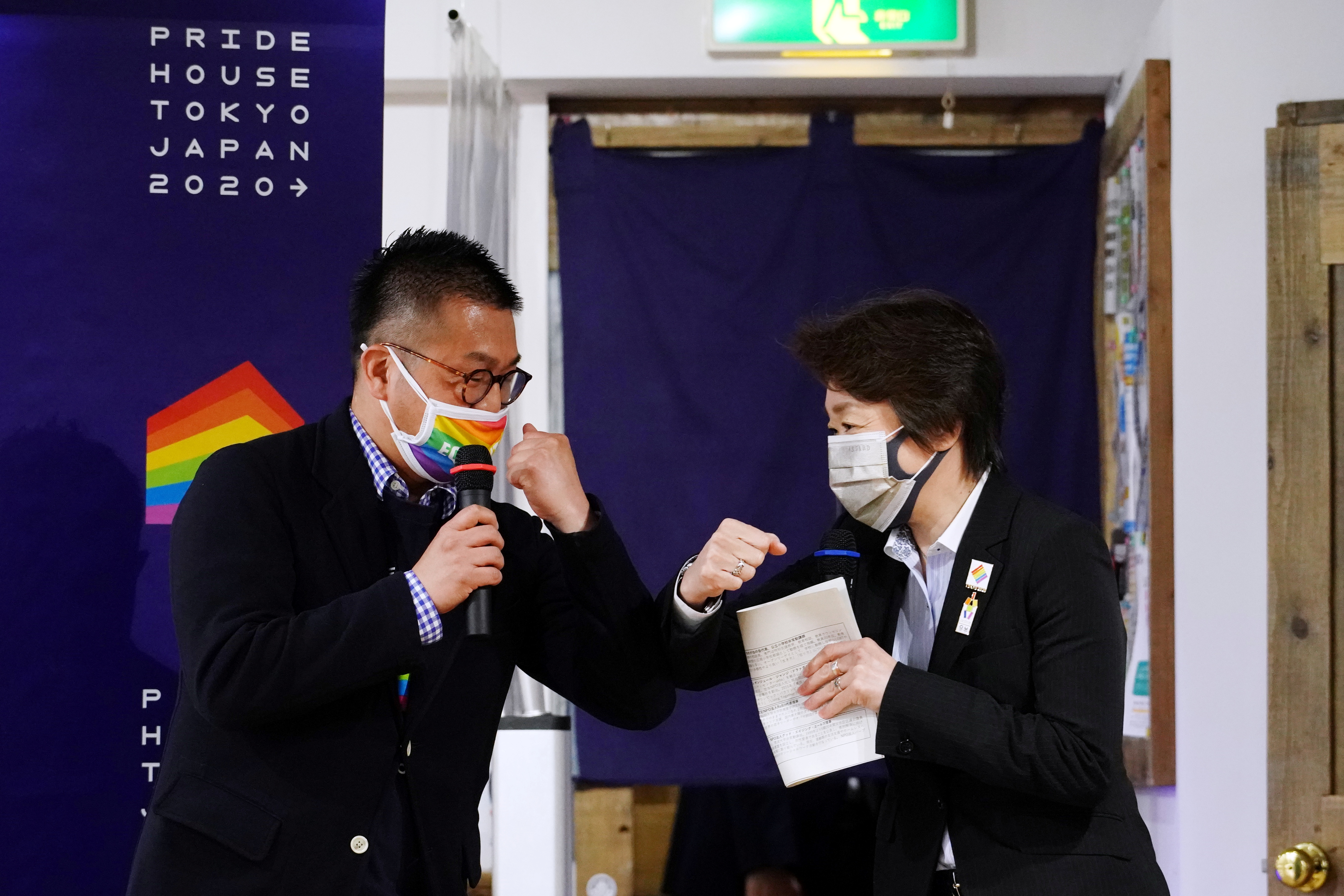Tokyo 2020 President Seiko Hashimoto visits Pride House Tokyo Legacy