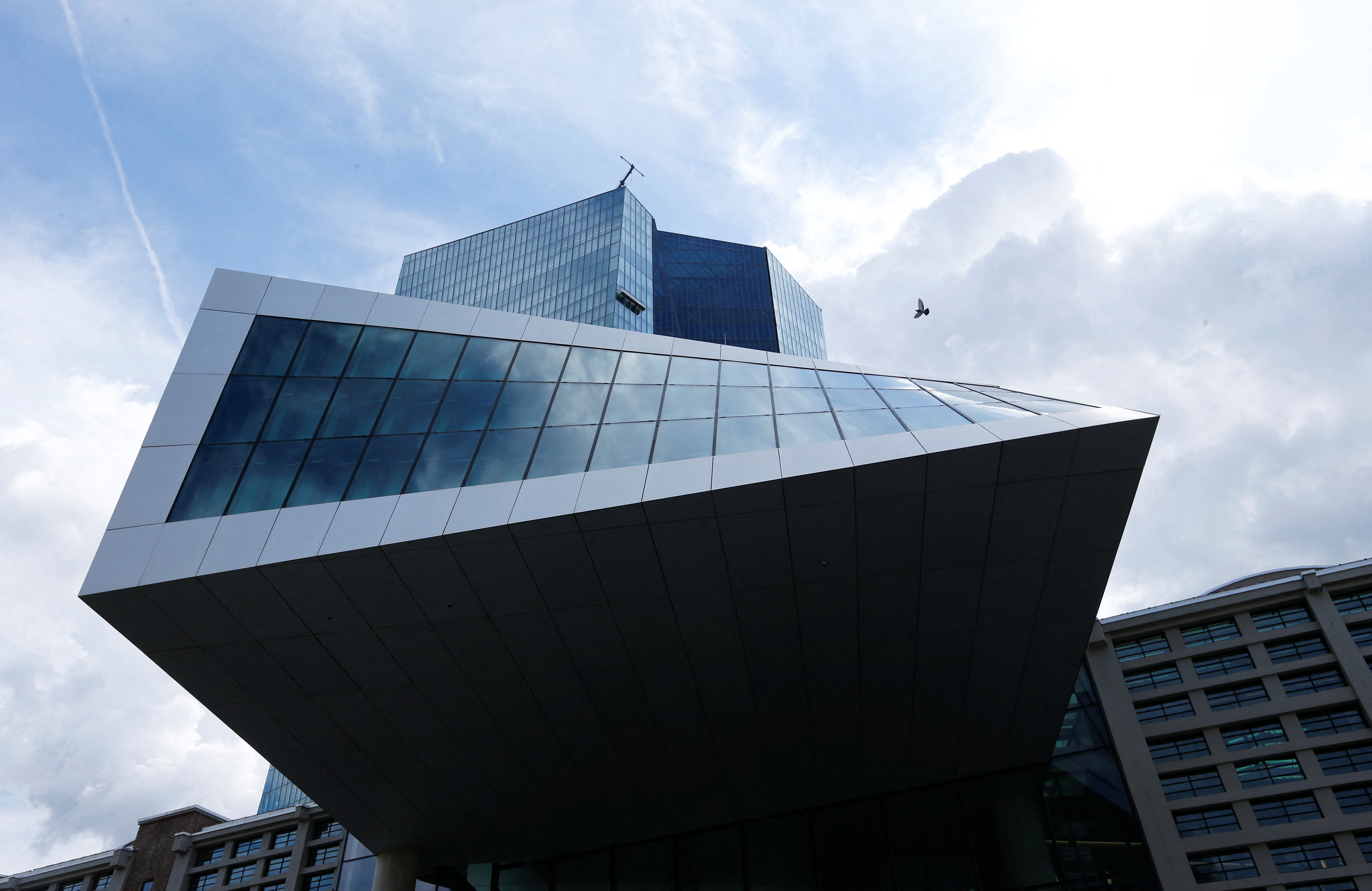 The European Central Bank (ECB) headquarters are pictured in Frankfurt