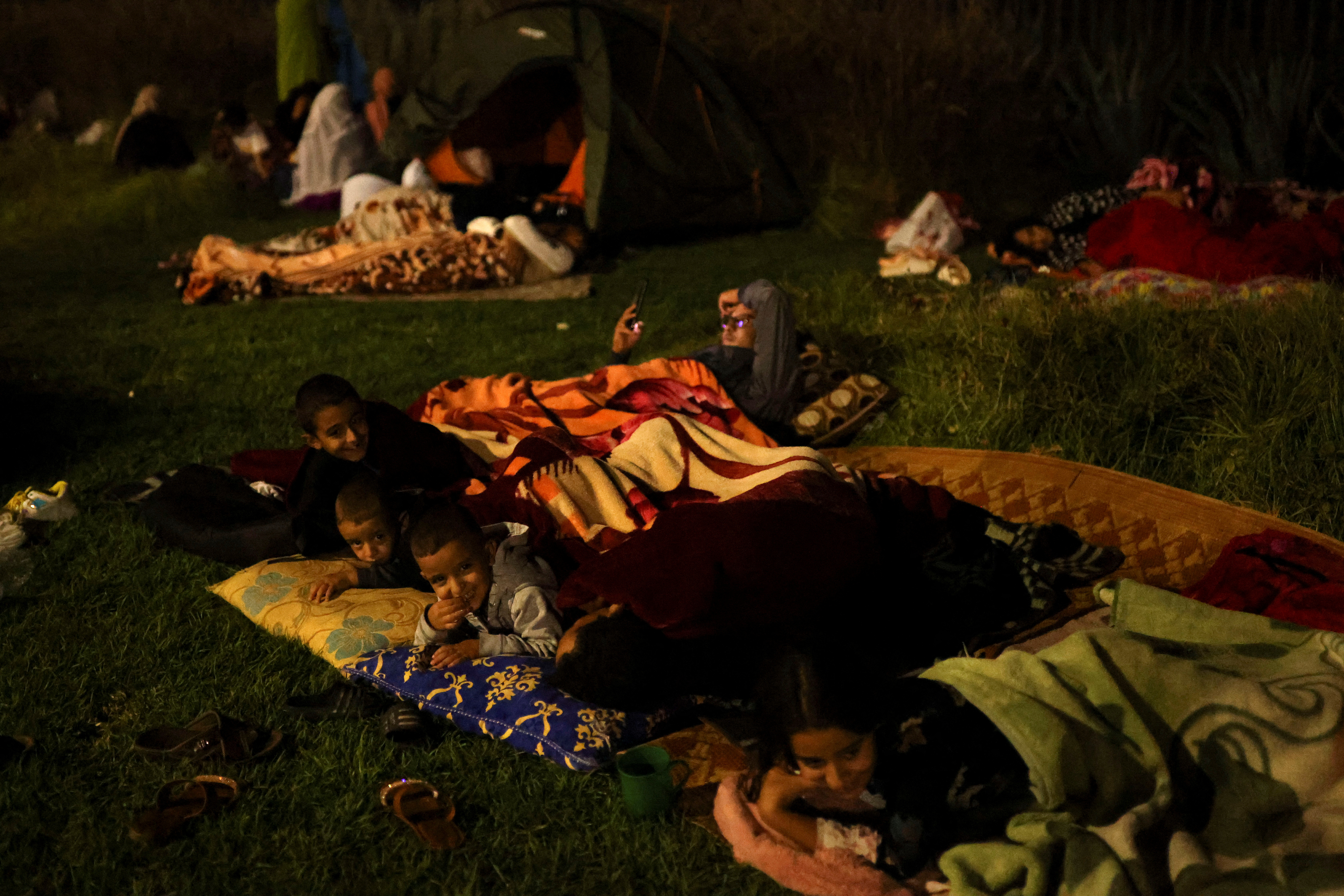 Aftermath of a powerful earthquake in Morocco