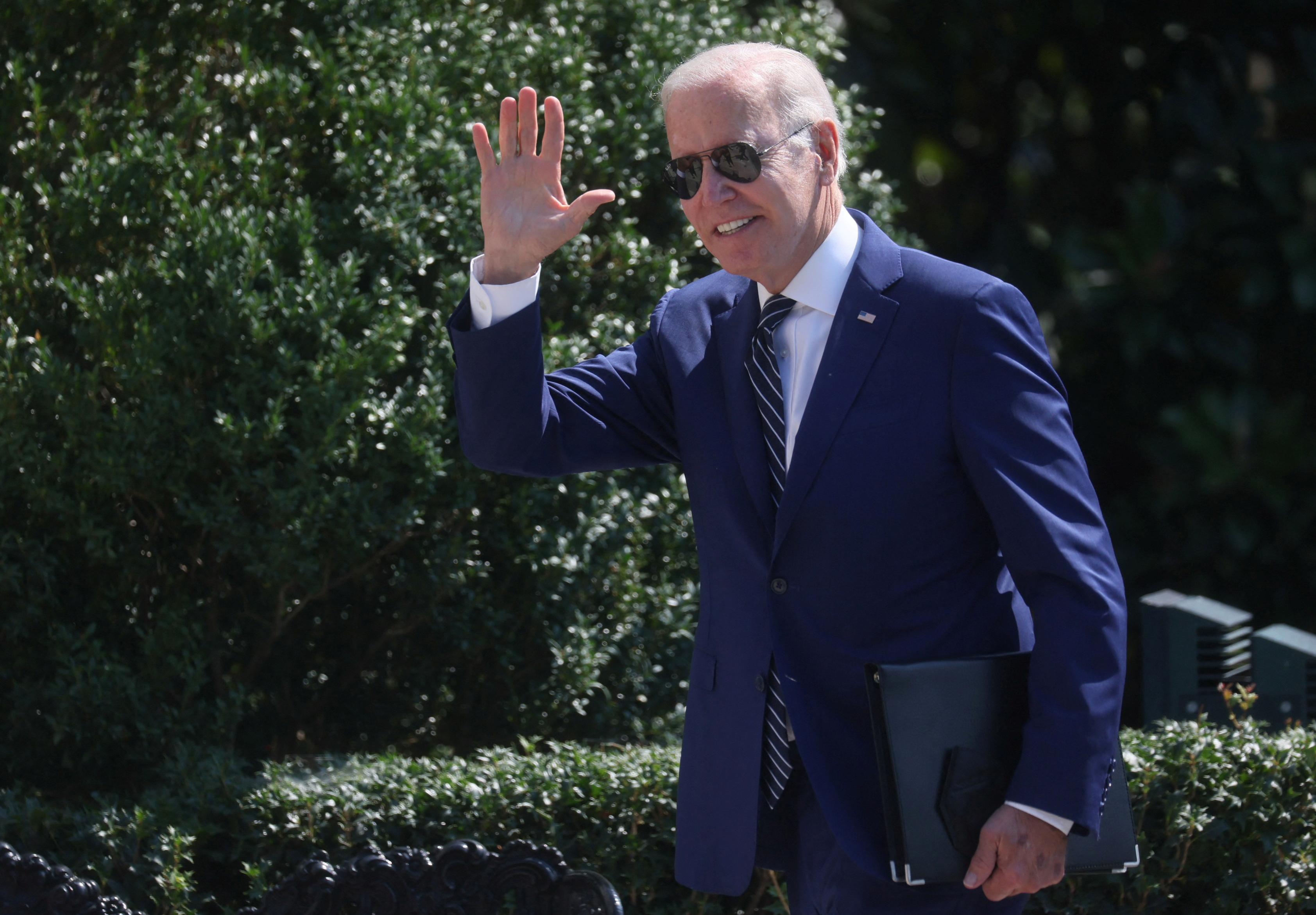 U.S. President Joe Biden arrives at the White House