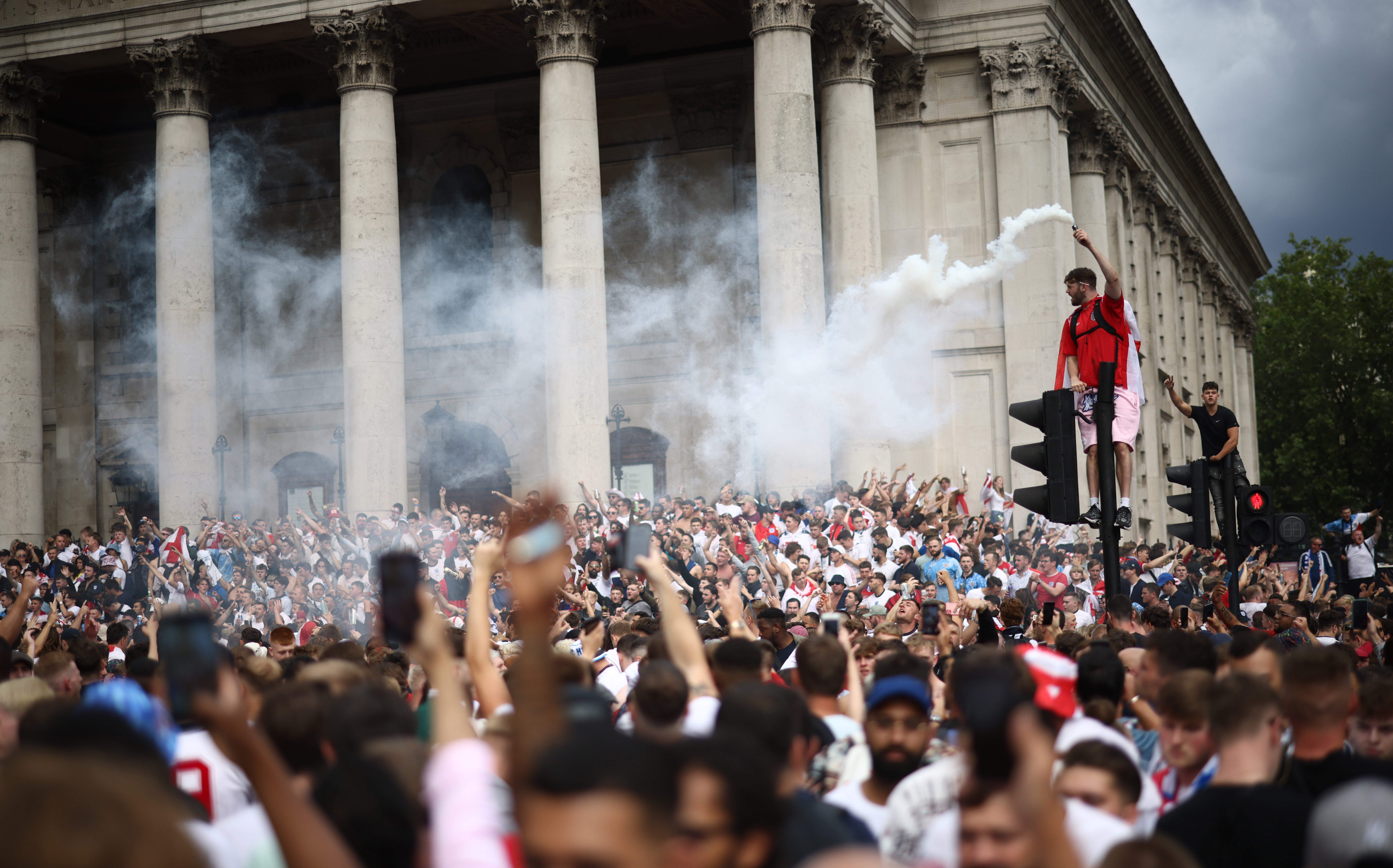 Euro 2020 - Fans gather for Italy v England