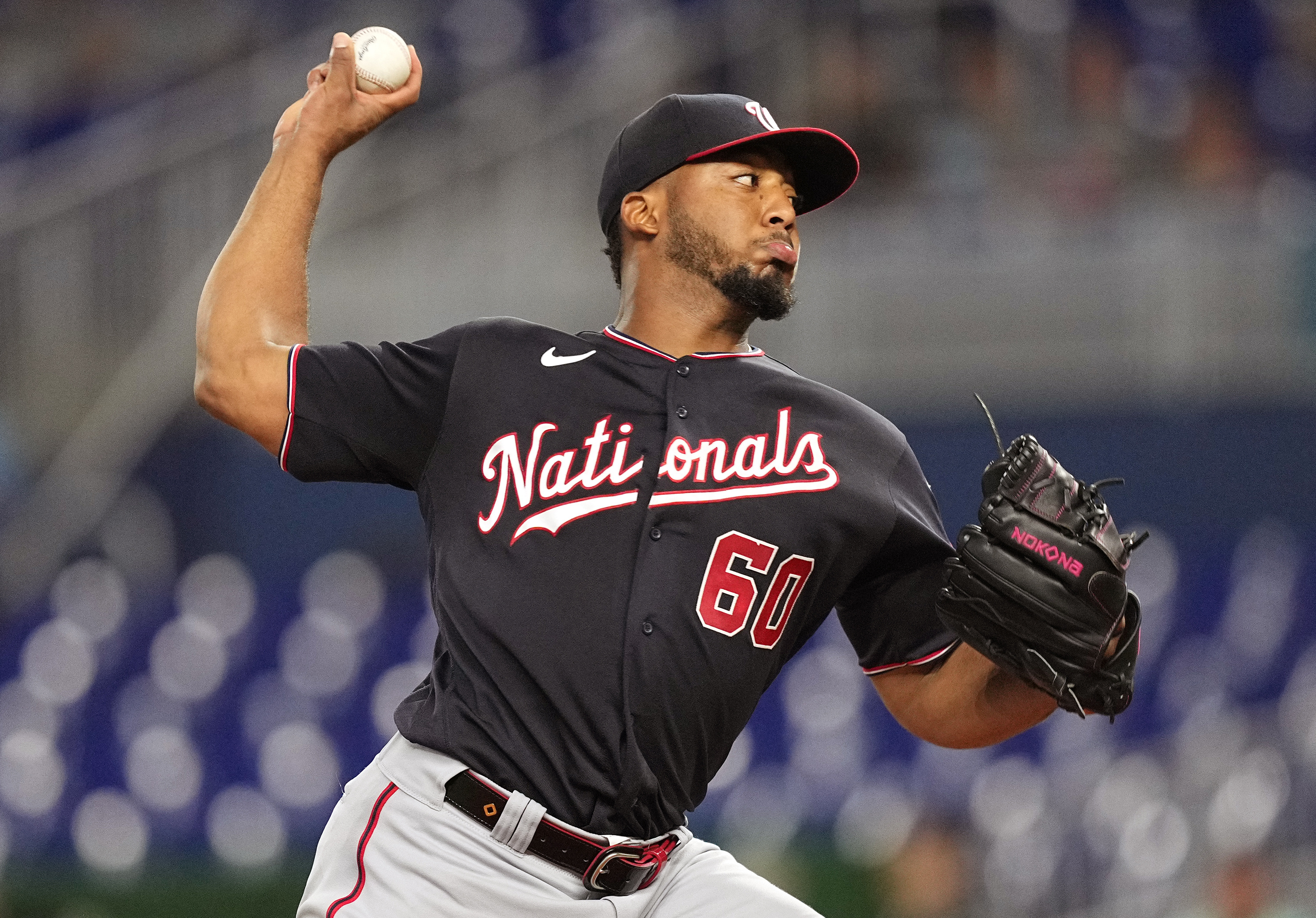 Jose Adon's shutout start powers streaking Nationals over Marlins