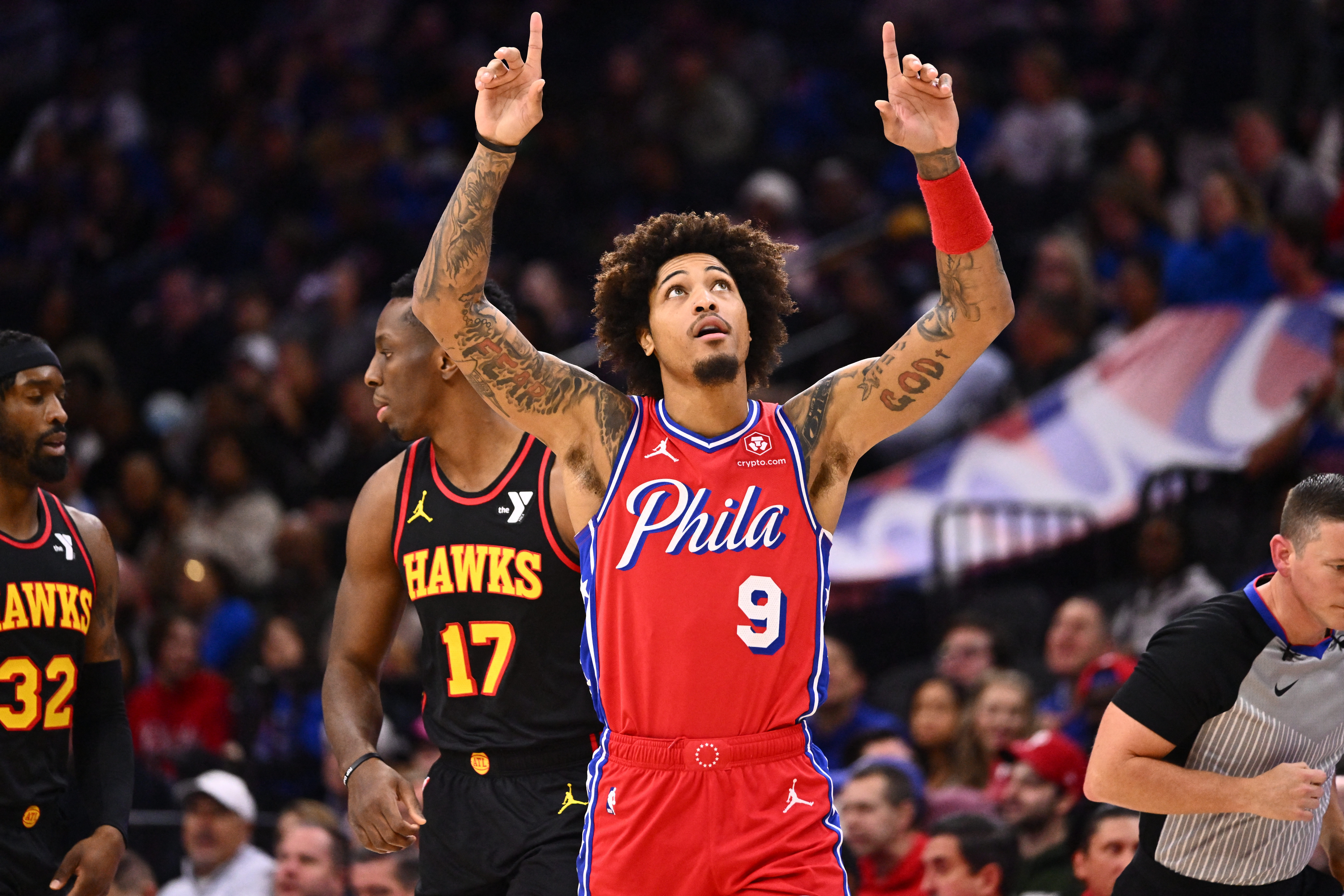 76ers pull away in fourth quarter to beat Trae Young-less Hawks
