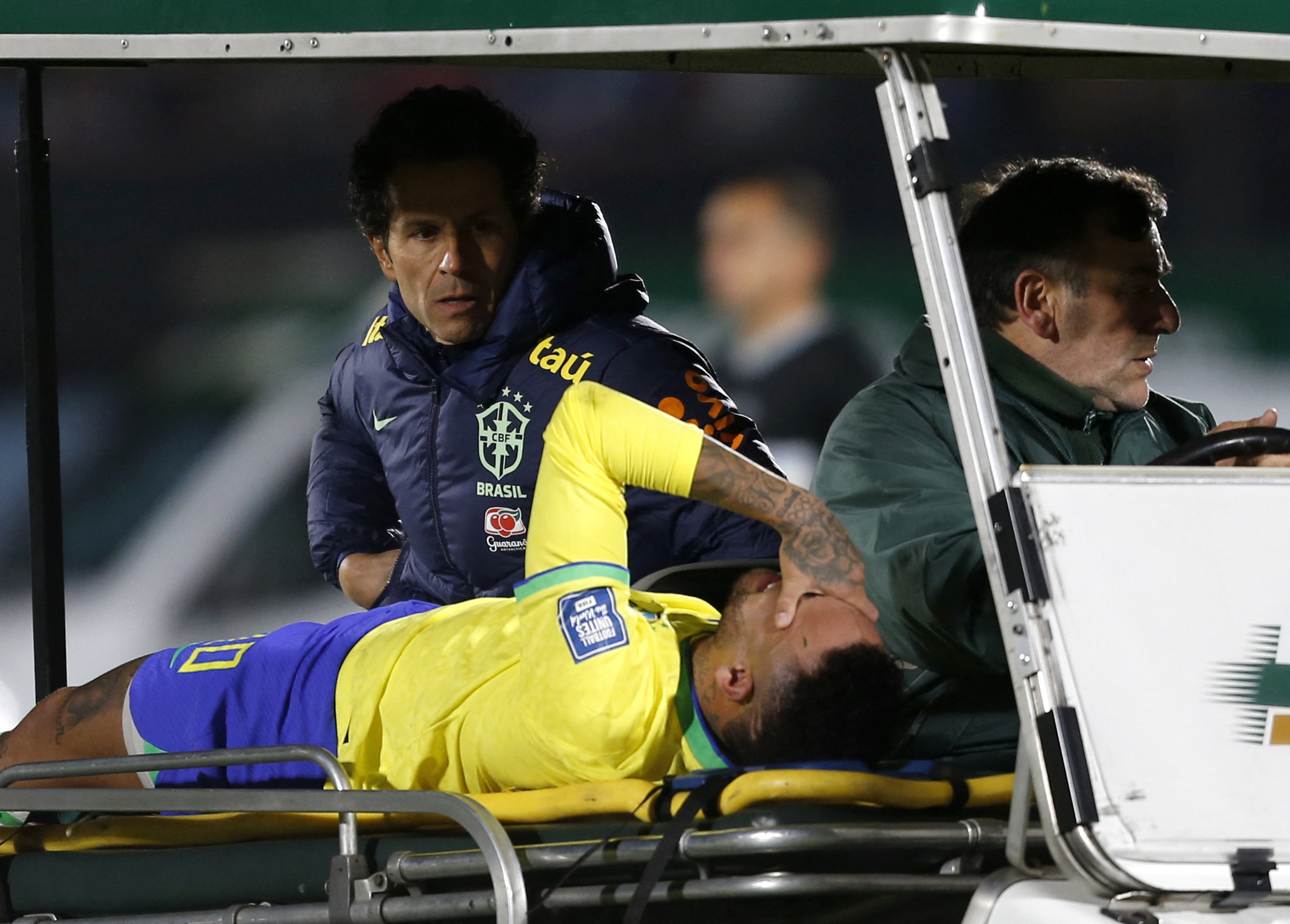 Neymar injured as Brazil lose 2-0 in Uruguay | Reuters