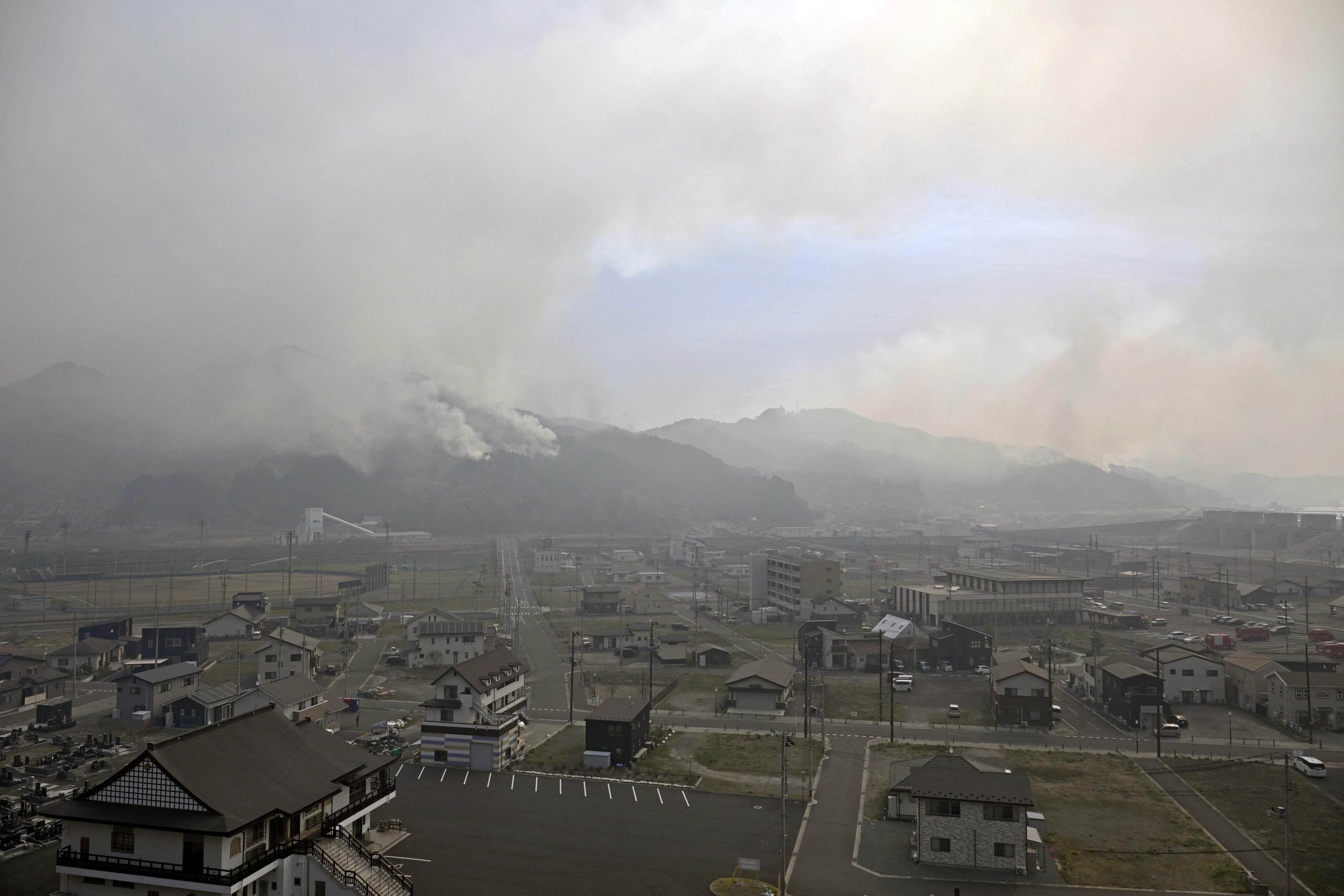 Northern Japan wildfires prompt mass evacuations as flames spread