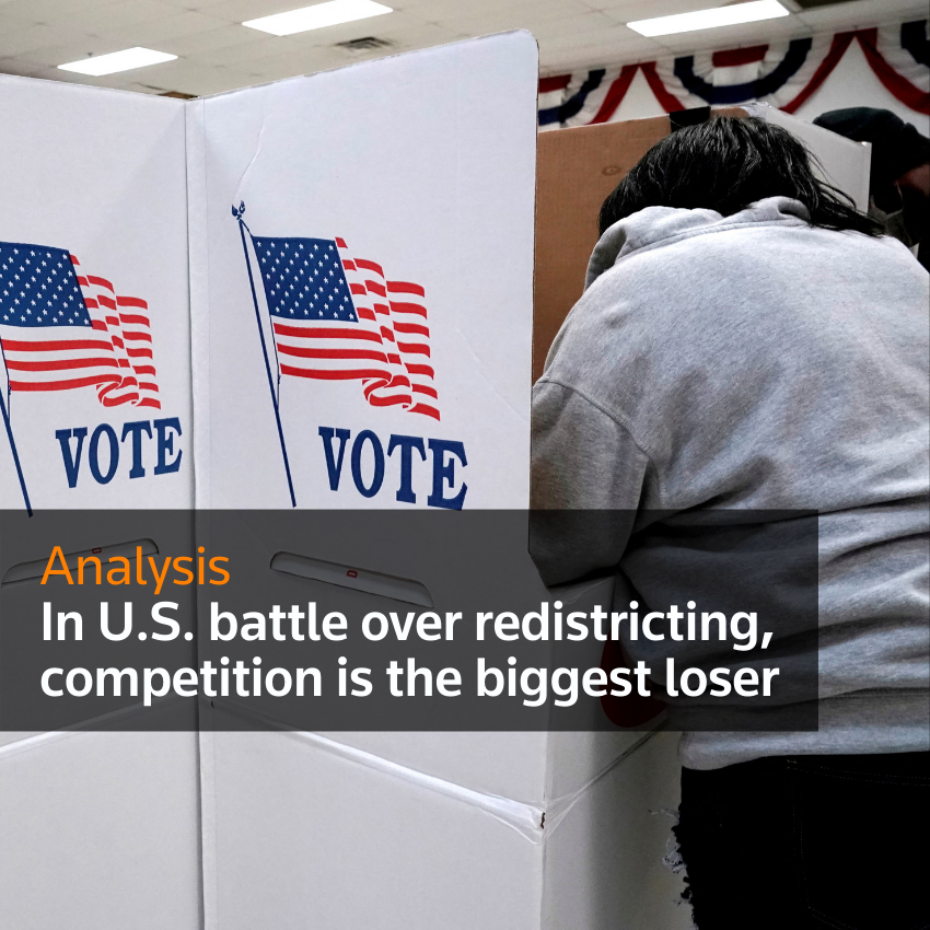 Análisis: En la batalla de Estados Unidos por la redistribución de distritos, la competencia es la mayor perdedora