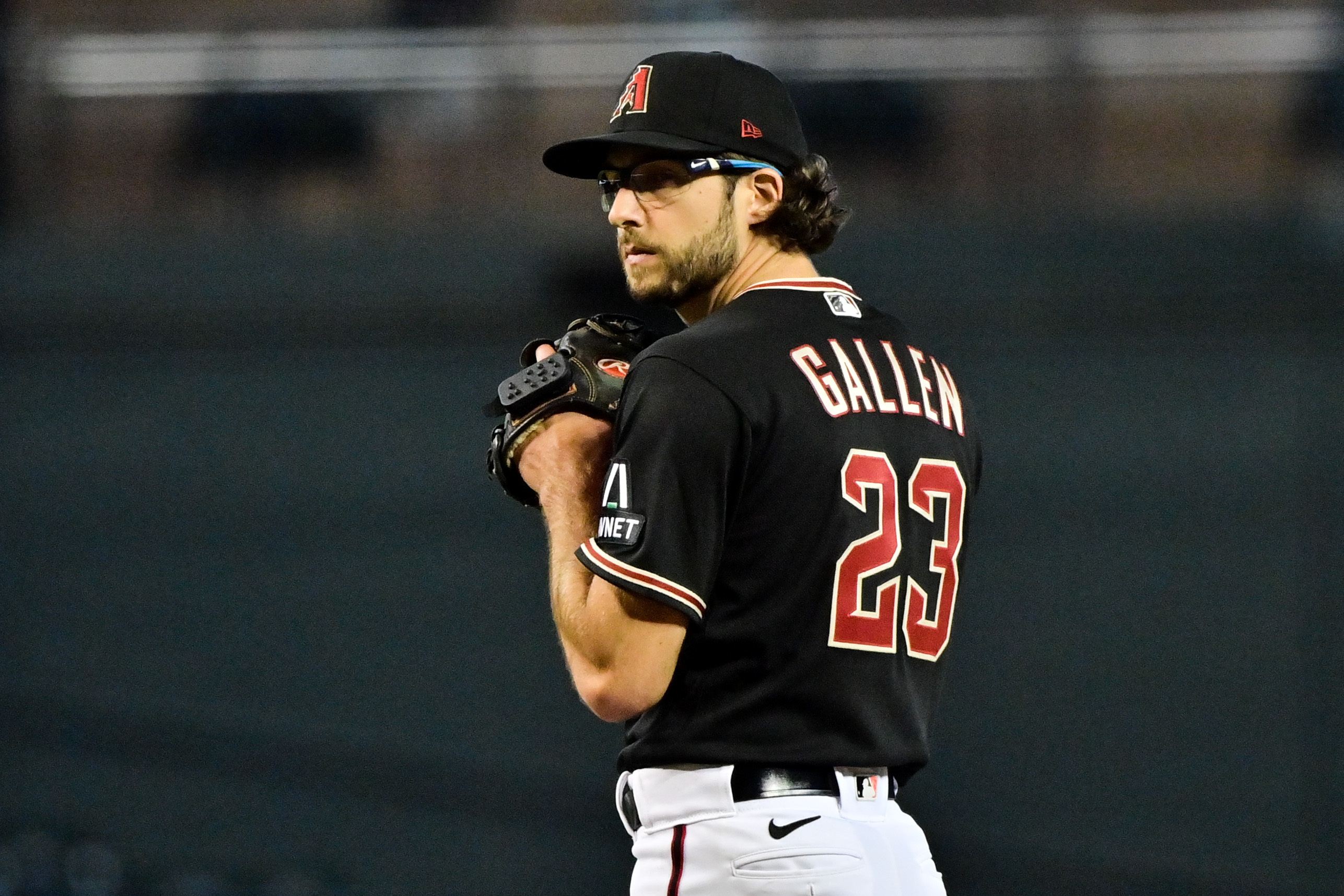 National League starting pitcher Zac Gallen, of the Arizona Diamondbacks,  listens to a question during an All-Star Game press conference, Monday,  July 10, 2023, in Seattle. The All-Star Game will be played