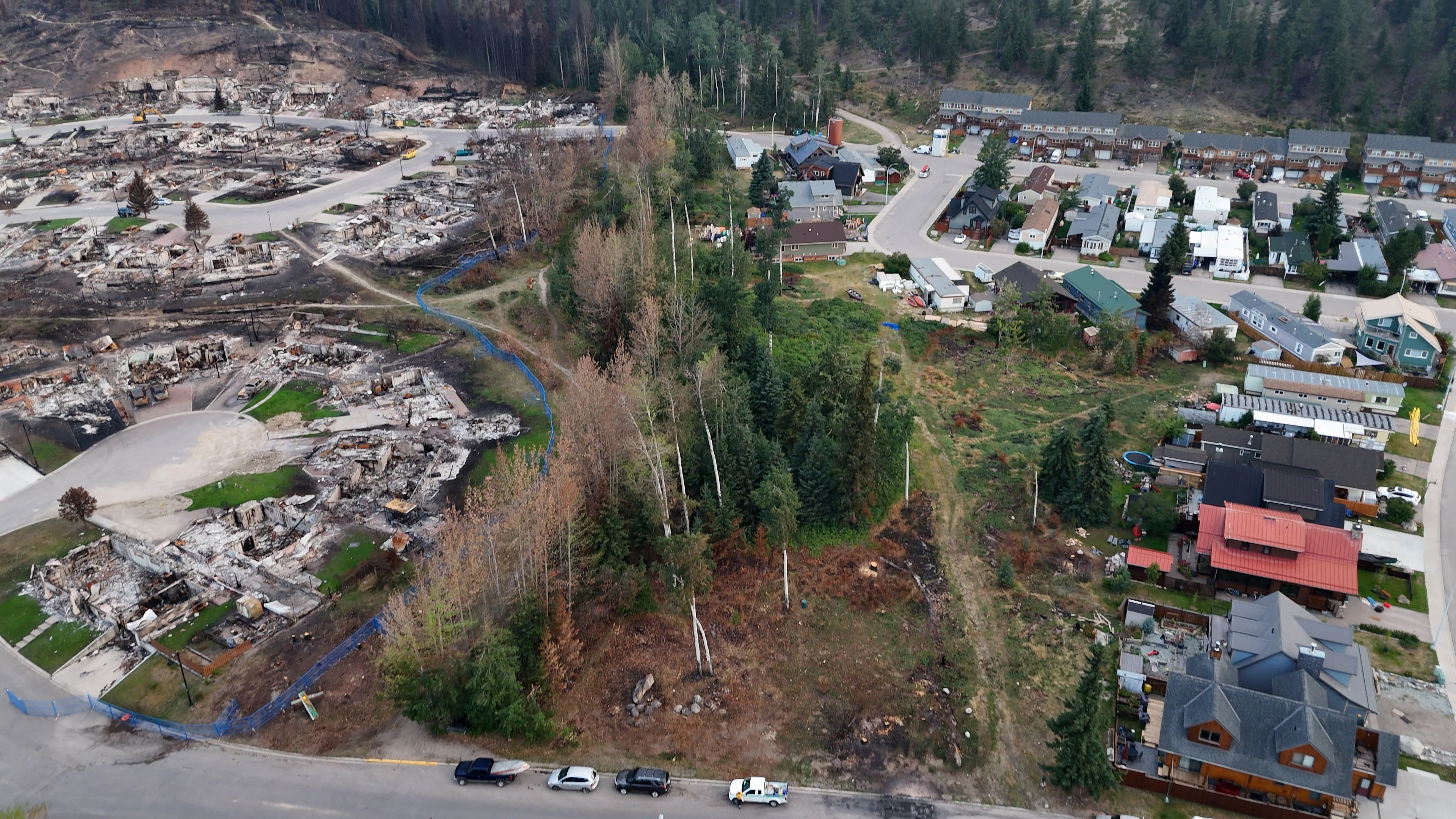 Jasper's burnt landscape: Aerial photos reveal wildfire
