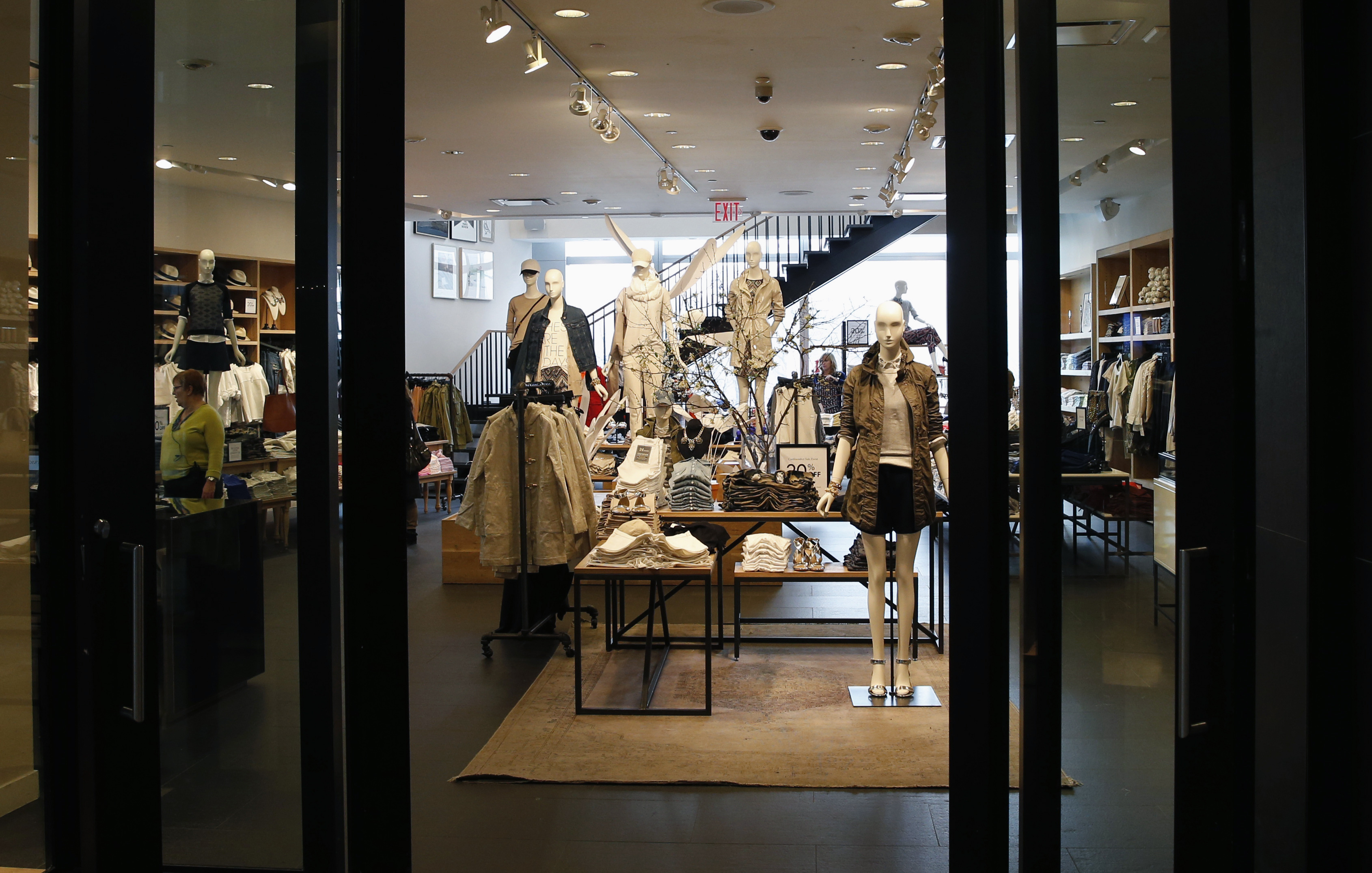 A J.Crew store is seen in Manhattan, New York