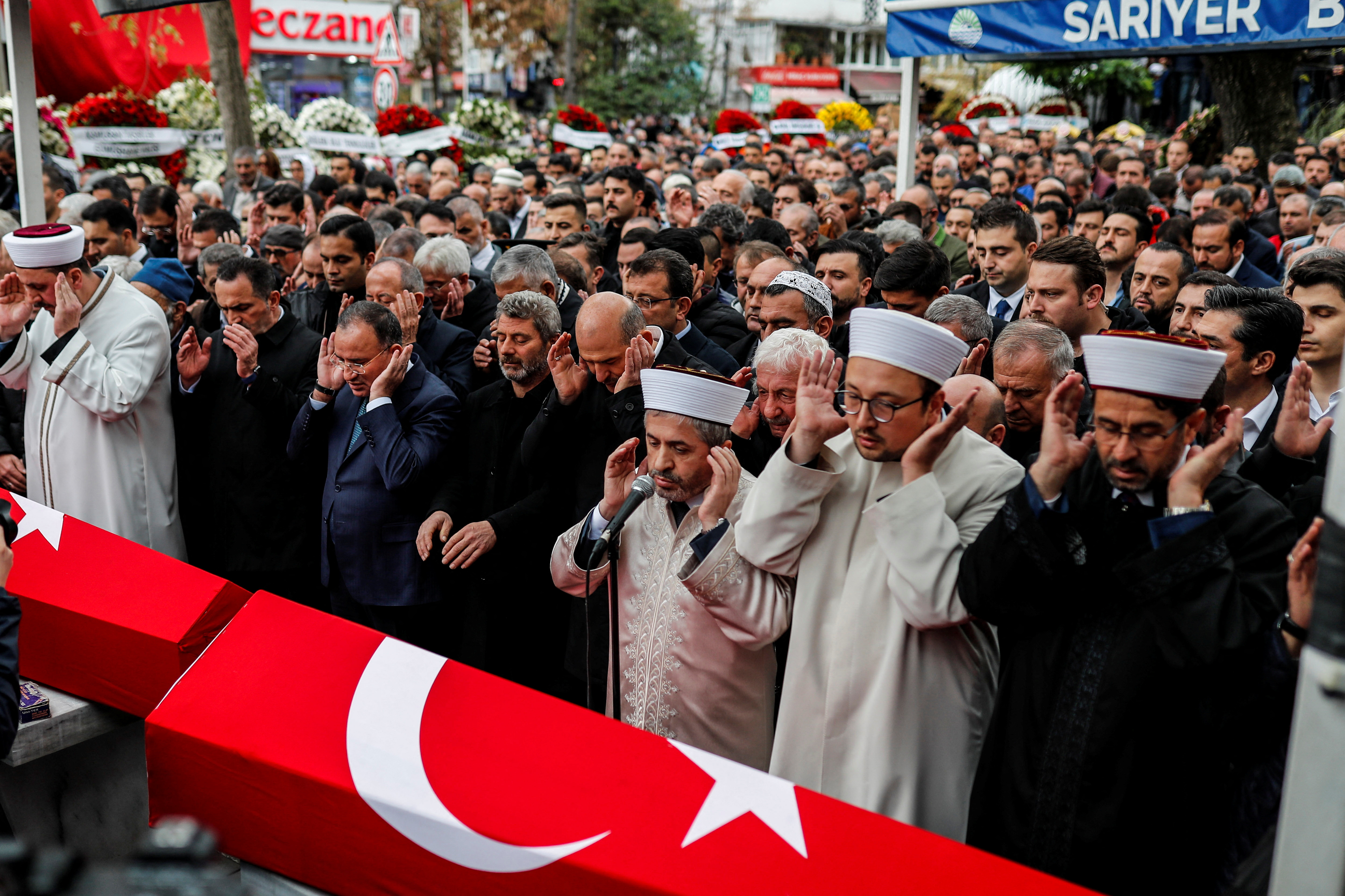 Funeral of the victims of Sunday's blast in Istanbul