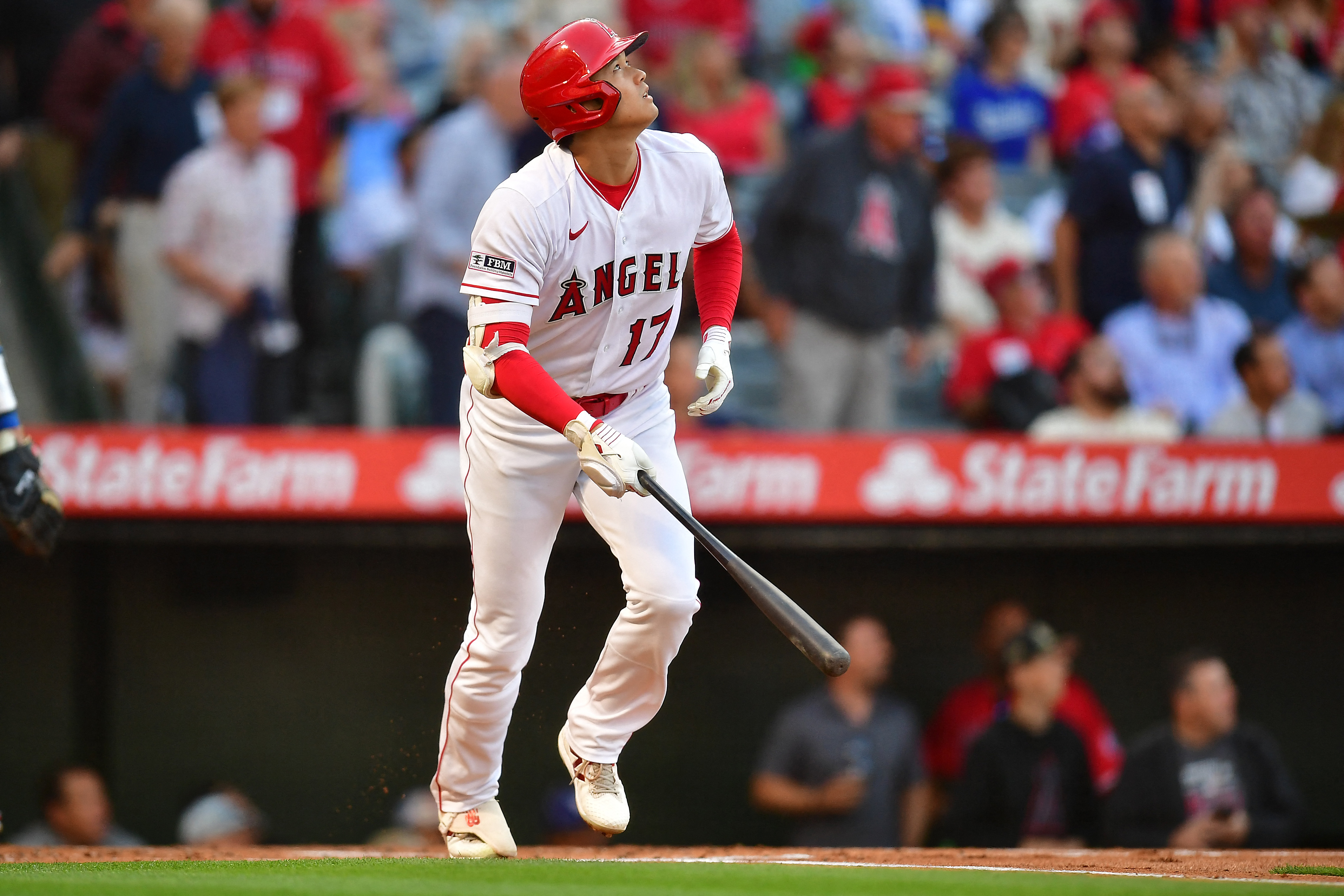 Los Angeles Angels Mike Trout and Los Angeles Dodgers Clayton Kershaw  collide