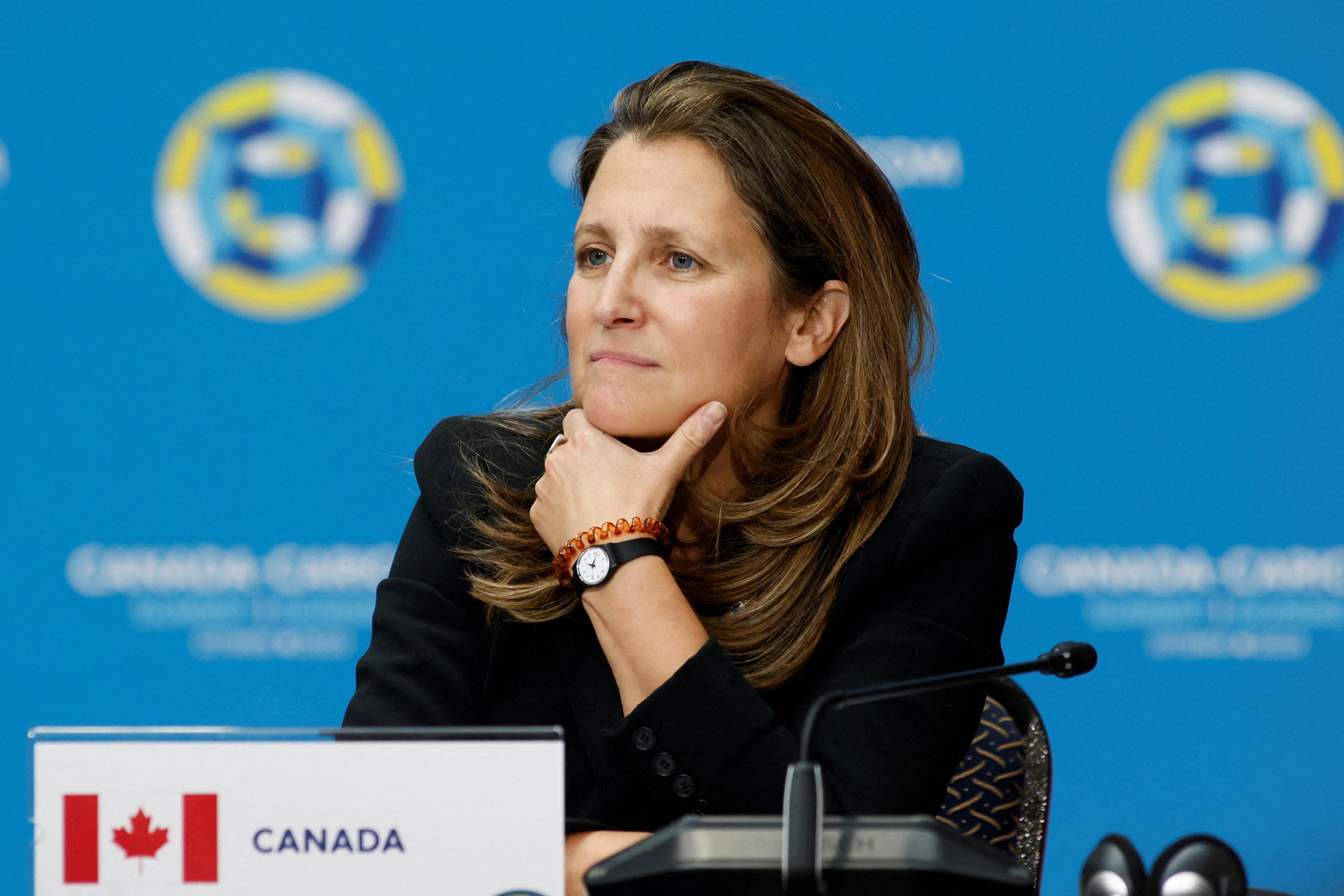 Canada's Deputy Prime Minister and Minister of Finance Chrystia Freeland attends the Canada-CARICOM Summit in Ottawa