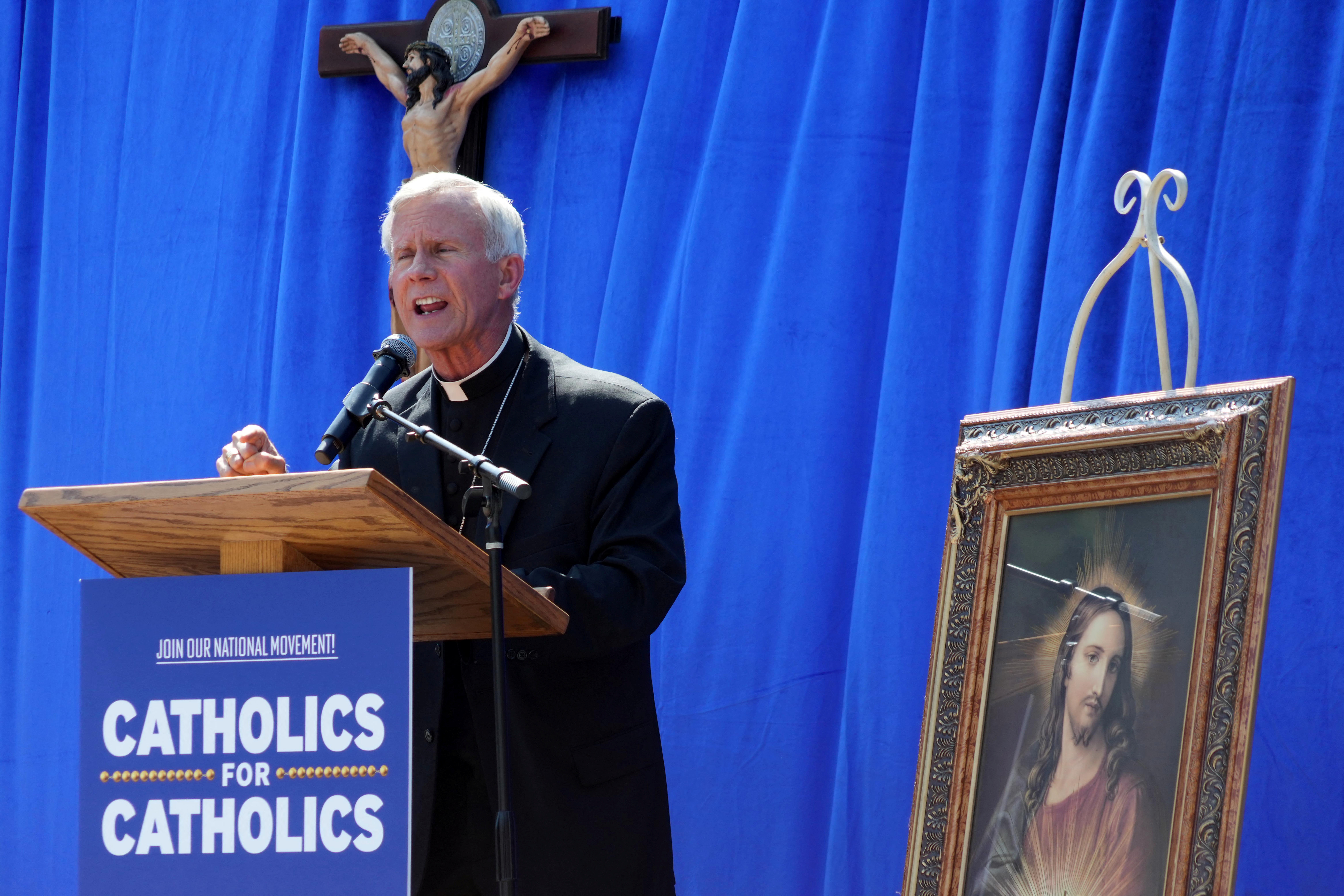 Catholic bishop Joseph Strickland protests the Los Angeles Dodgers honoring the pro-LGBTQ+ group Sisters of Perpetual Indulgence