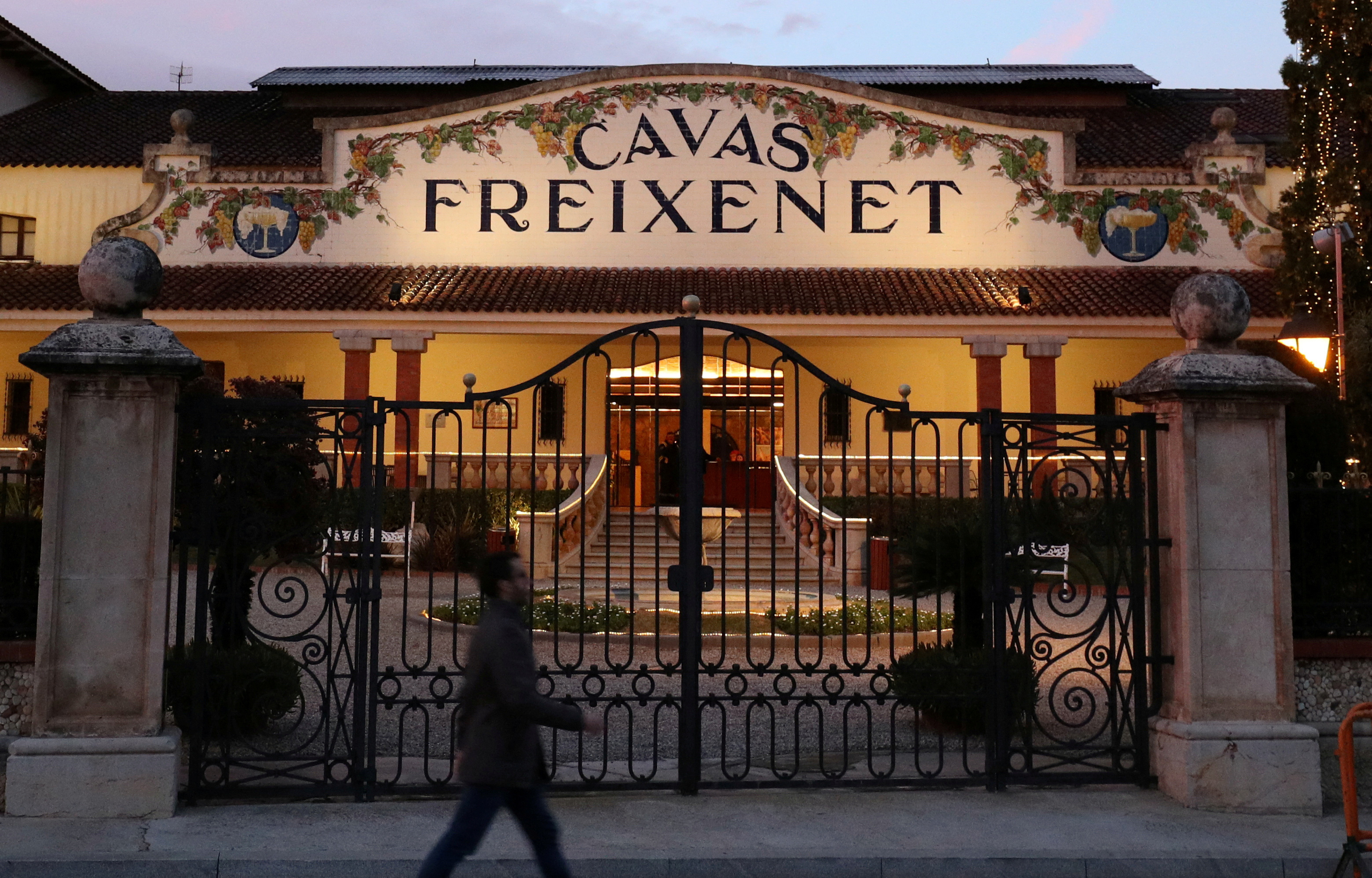 View of the entrance of Freixenet, a Cava producer, in Sant Sadurni d'Anoia, near Barcelona