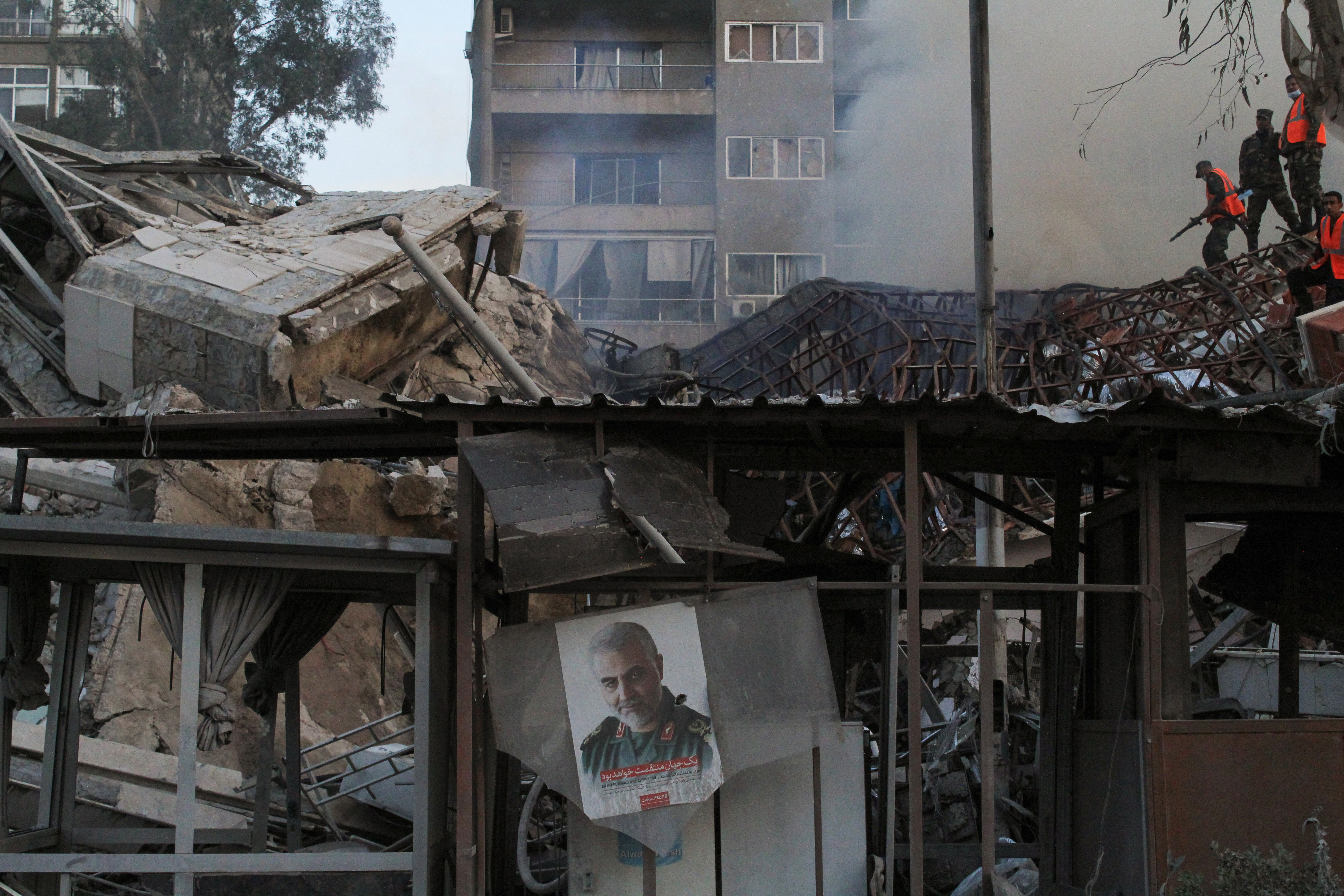 Iranian consulate in Damascus flattened in suspected Israeli air strike