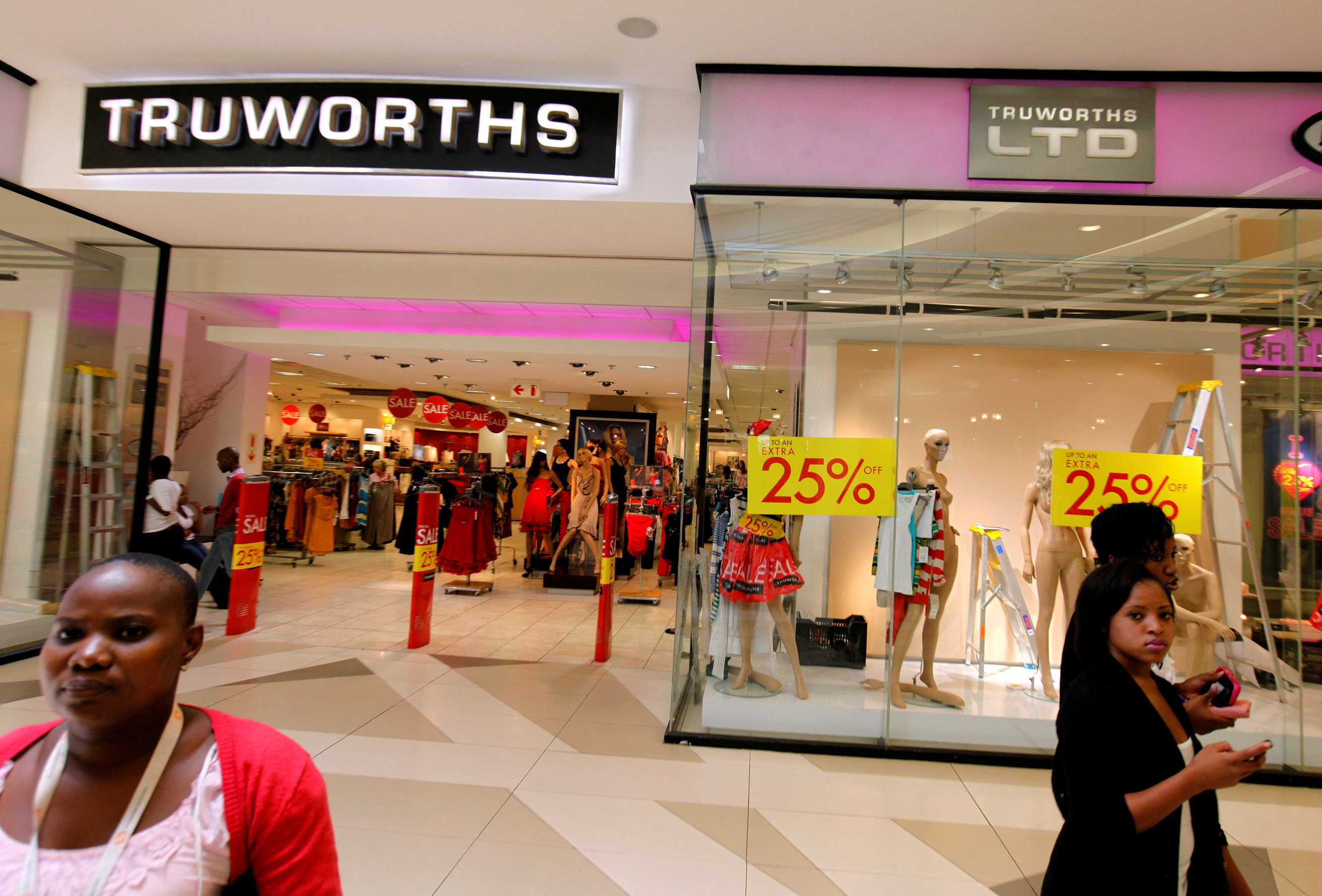Fashion retailer Truworths' earnings boosted by credit sales