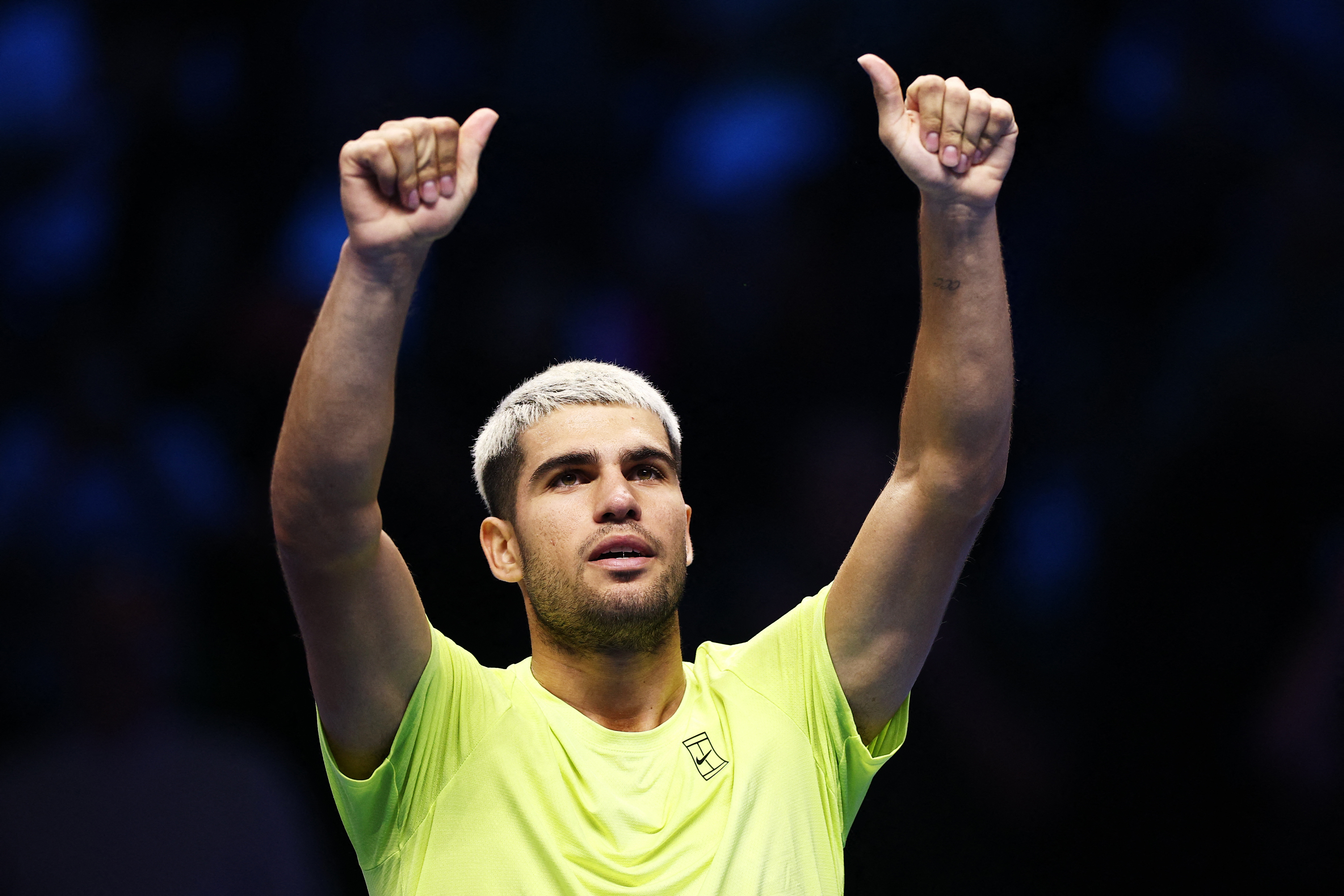 テニス＝アルカラス2連勝、年間世界1位まであと1勝 ATPファイナル