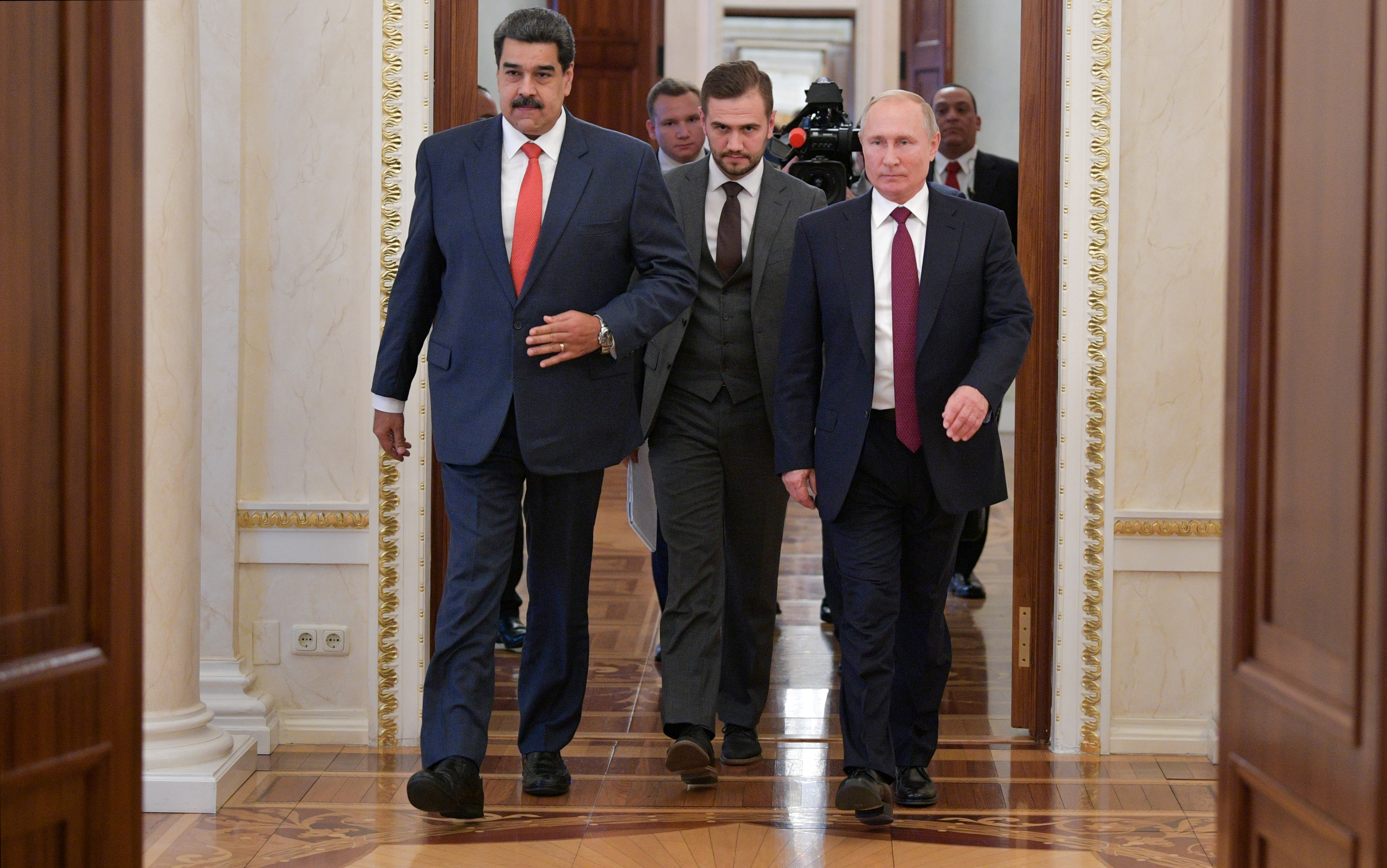 Russian President Putin meets with his Venezuelan counterpart Maduro in Moscow